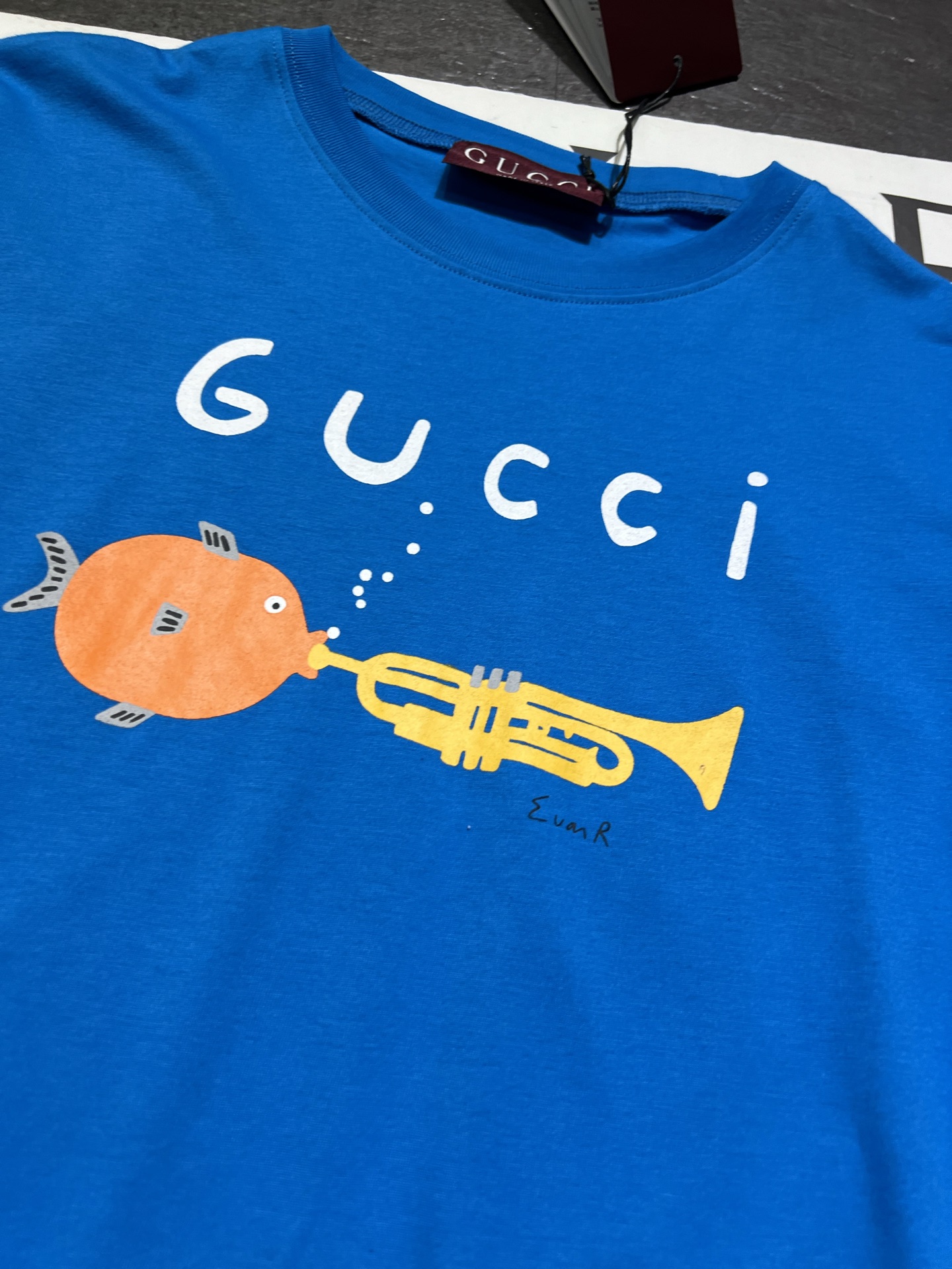 P357 Single-handed female suit packaged Gucci’s morning and autumn T-shirts, kavai, 100% pure cotton - 图片 7