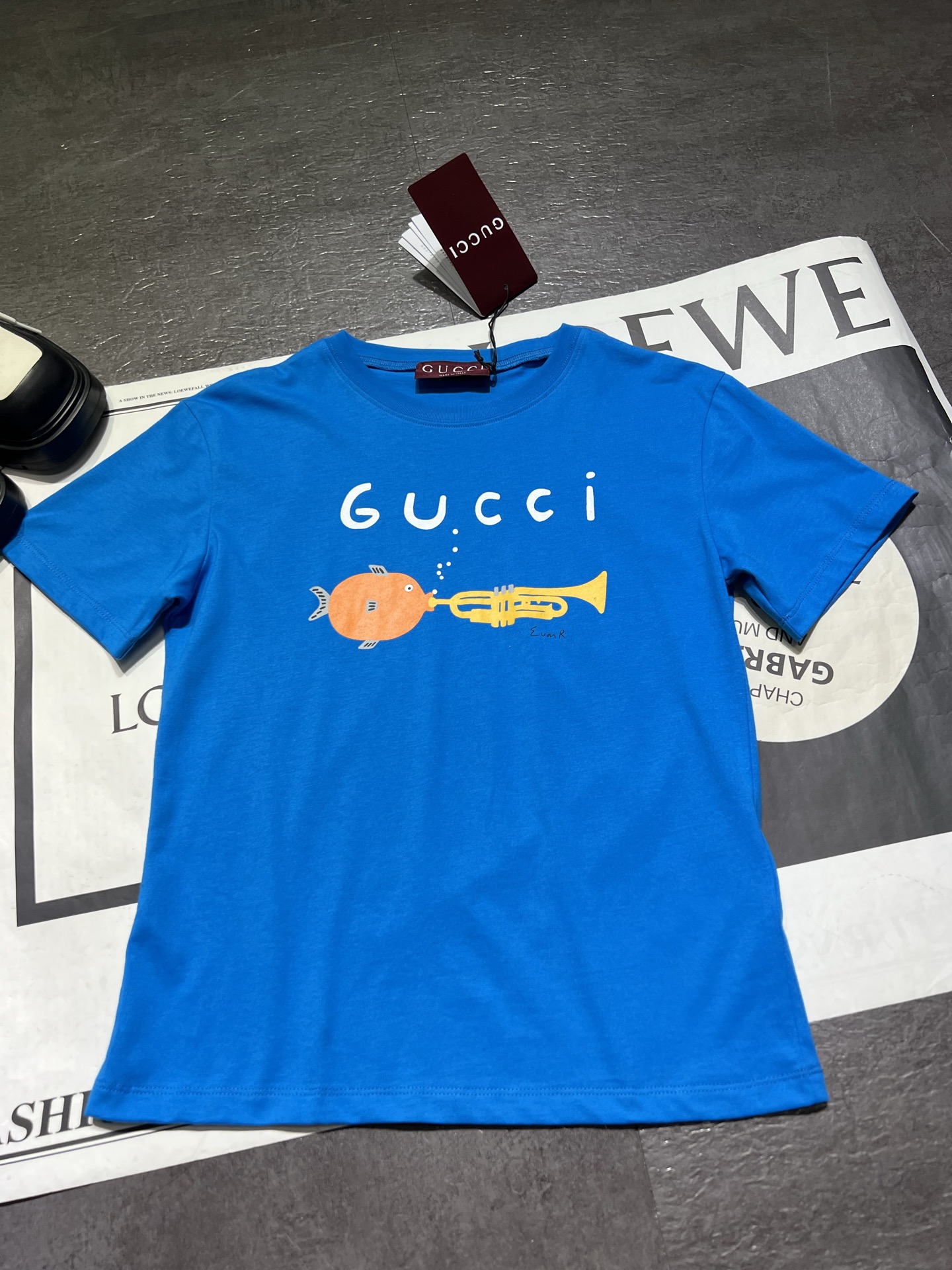 P357 Single-handed female suit packaged Gucci’s morning and autumn T-shirts, kavai, 100% pure cotton - 图片 1