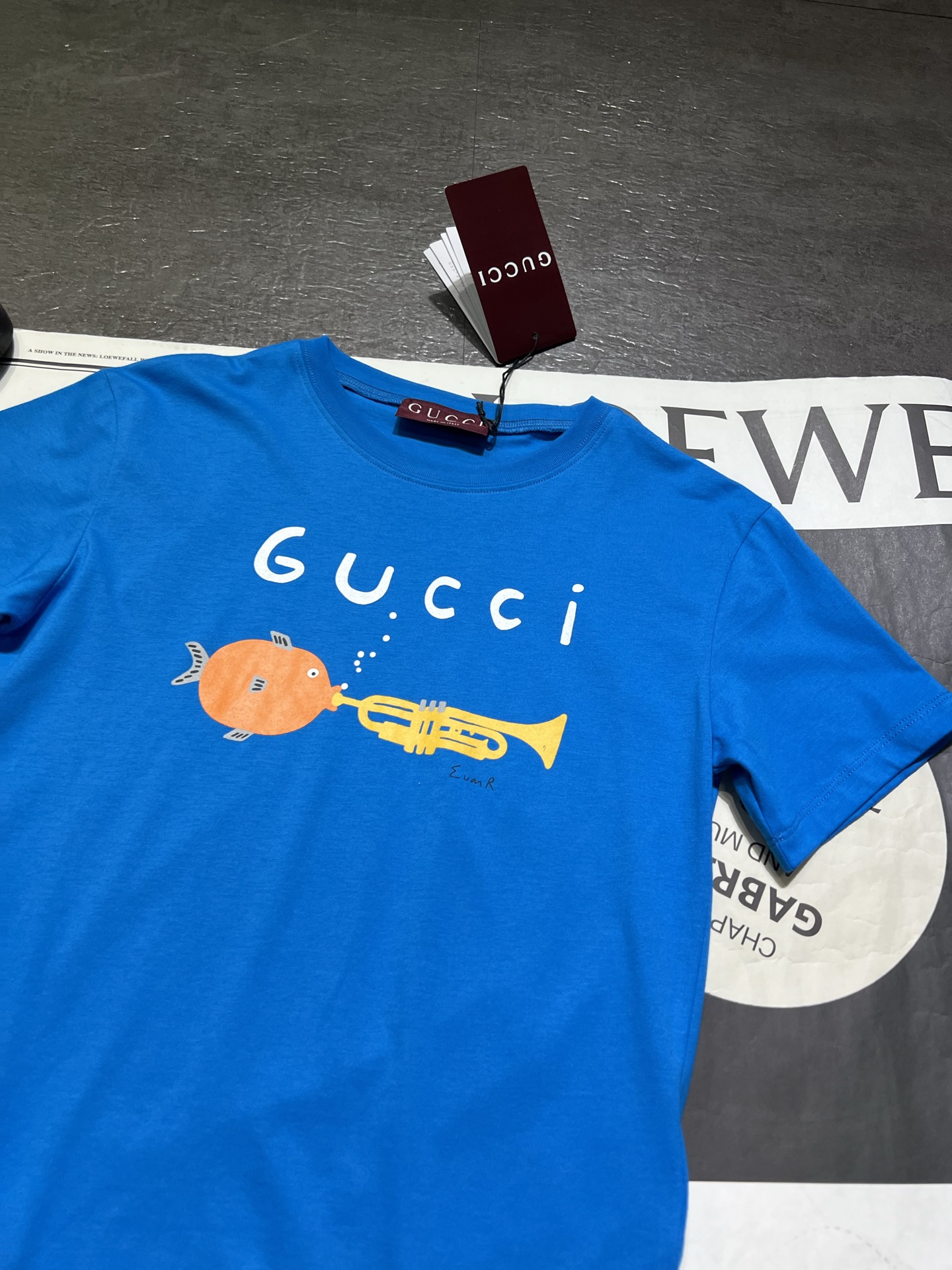 P357 Single-handed female suit packaged Gucci’s morning and autumn T-shirts, kavai, 100% pure cotton - 图片 2