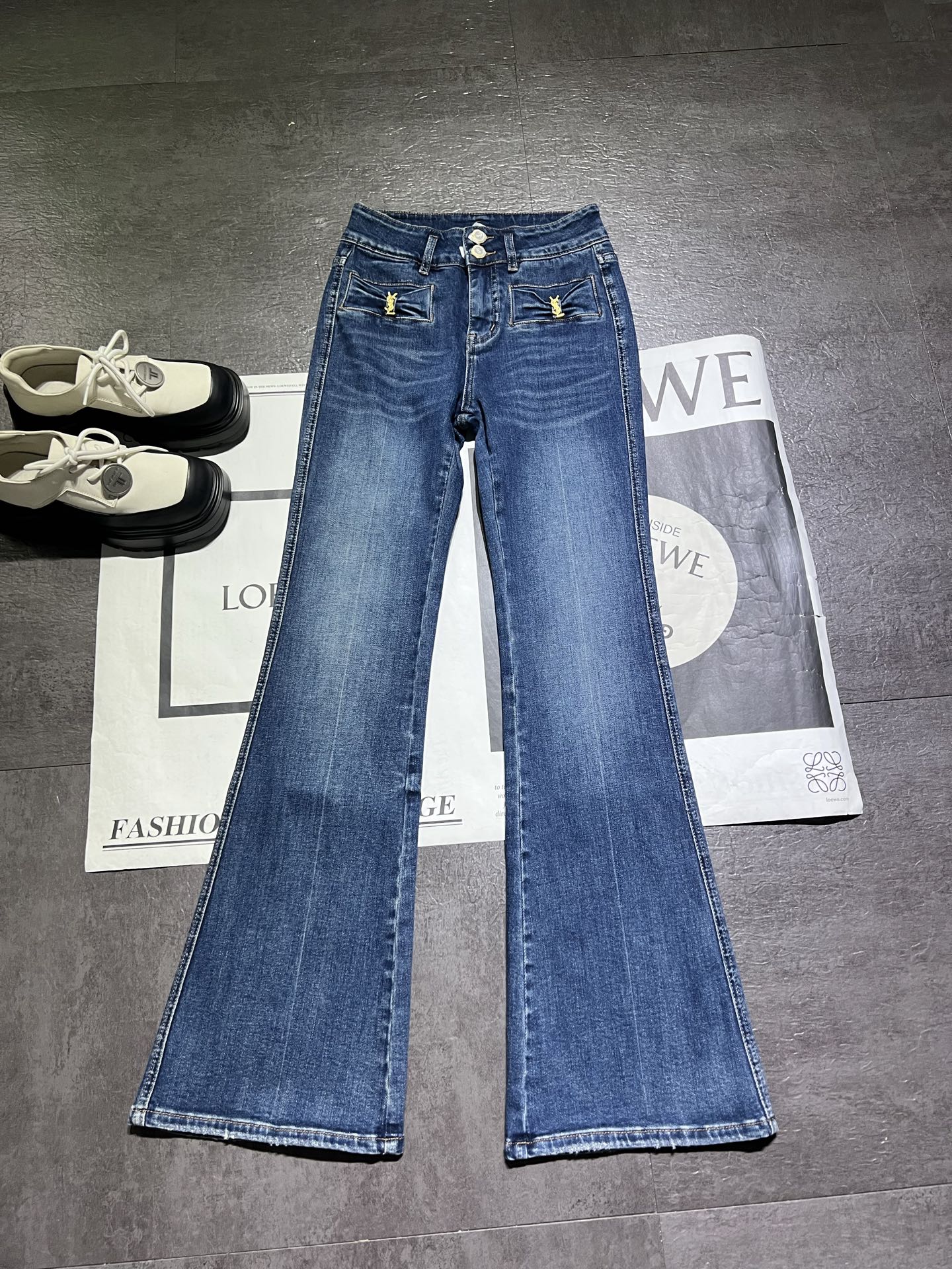 p540 Single-size female suit packaged ♪ Ys *L horns full of jeans ♪ - 图片 1