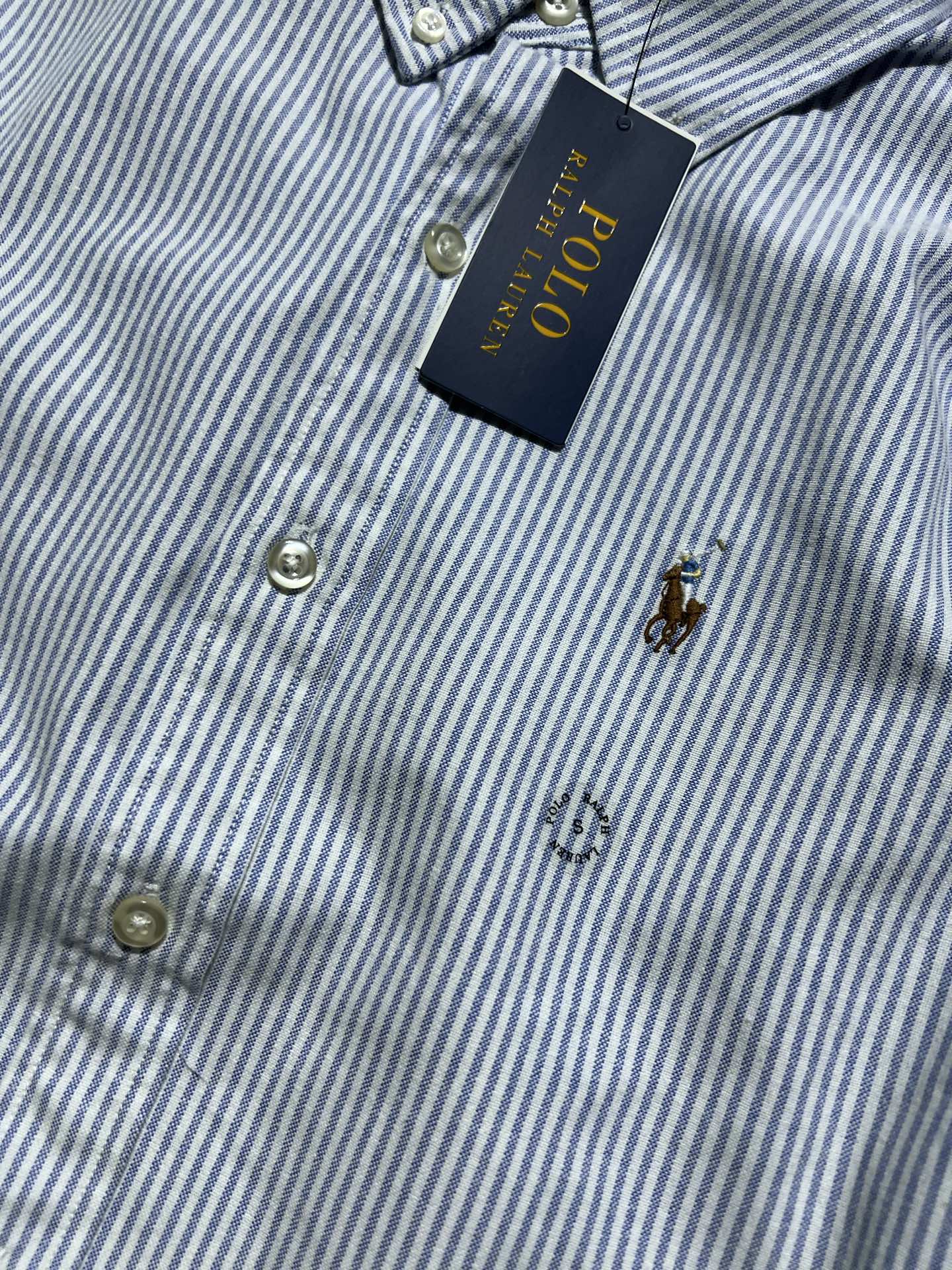 “Ralph Lauren Women’s Suit: Classic Striped Oxford Shirt and High-Quality Jacket” - 图片 7