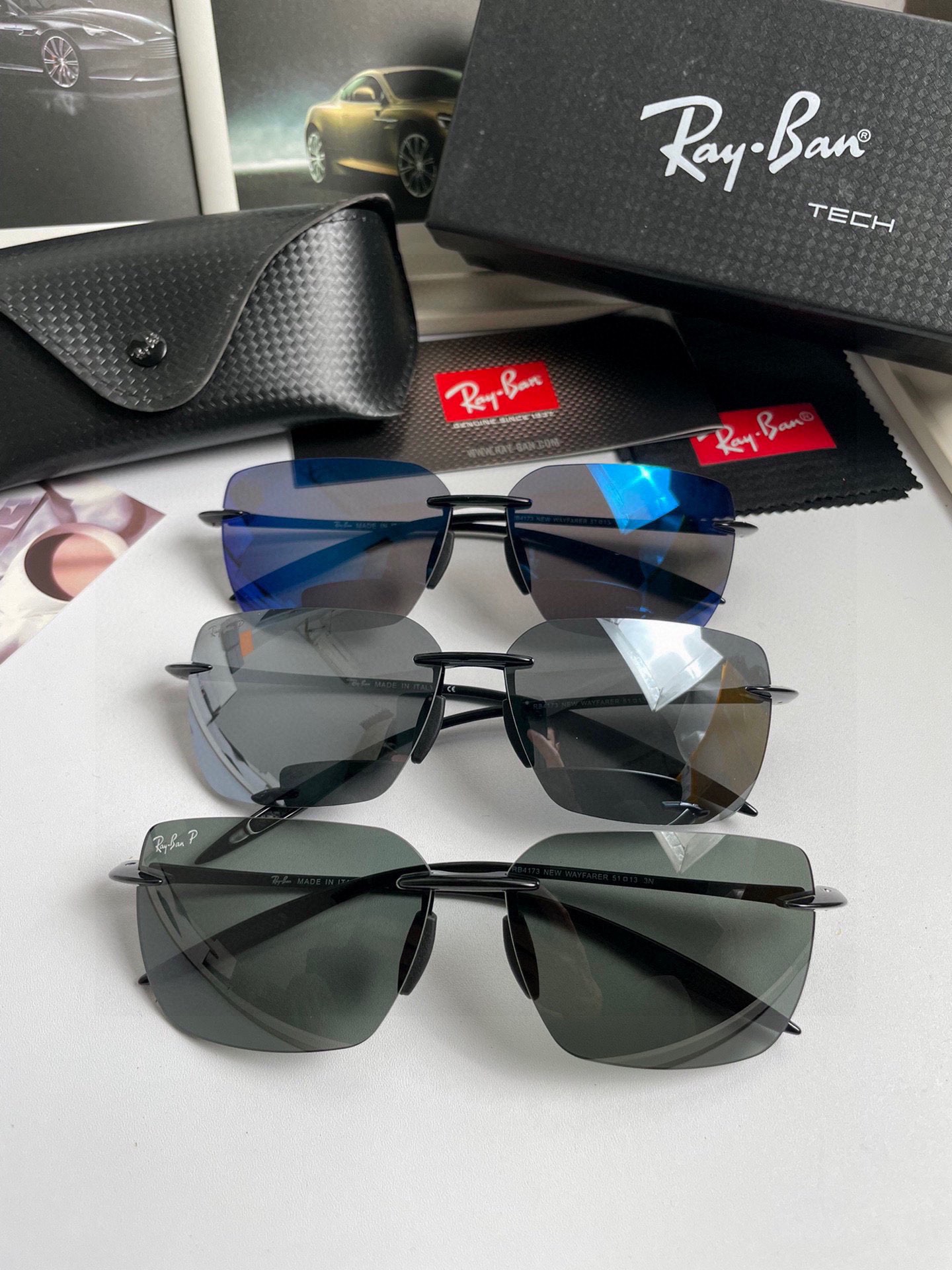 Nueva réplica de diseñador
 Ray-Ban Gafas de sol Hombres