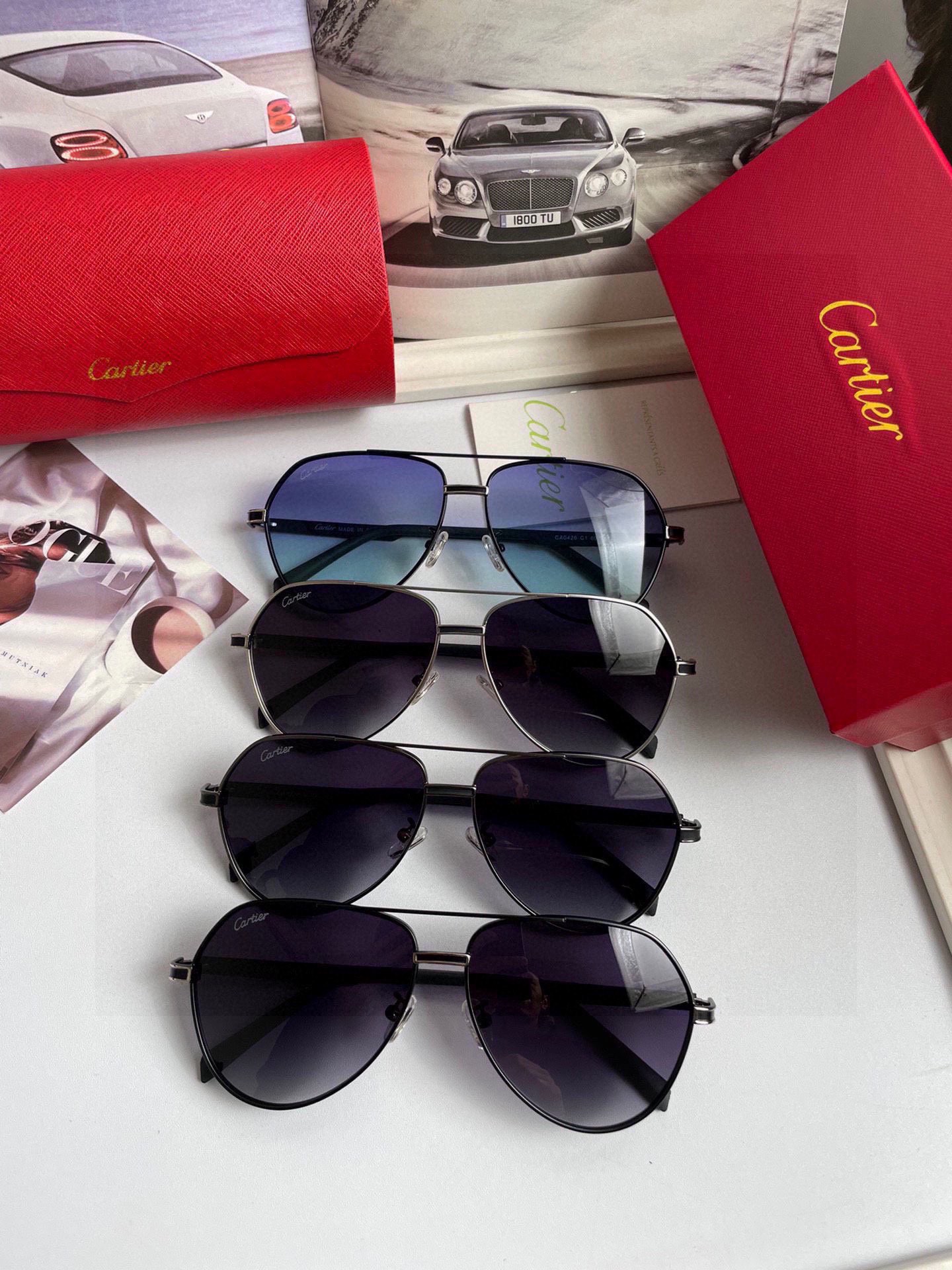 Cartier Sunglasses Unisex Women Men Nylon