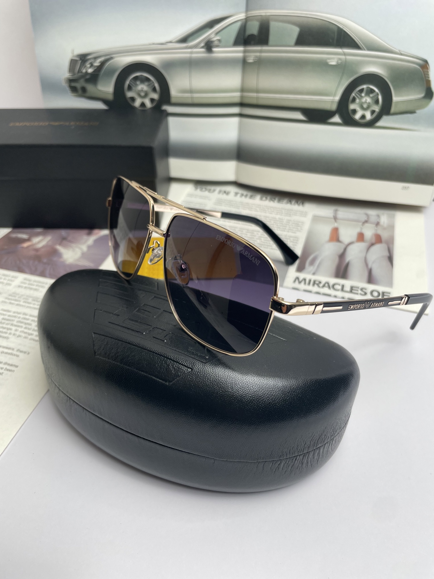 New Brand Amani ARMANI: High-Quality Male Sunglasses with Handmade Design - 图片 7
