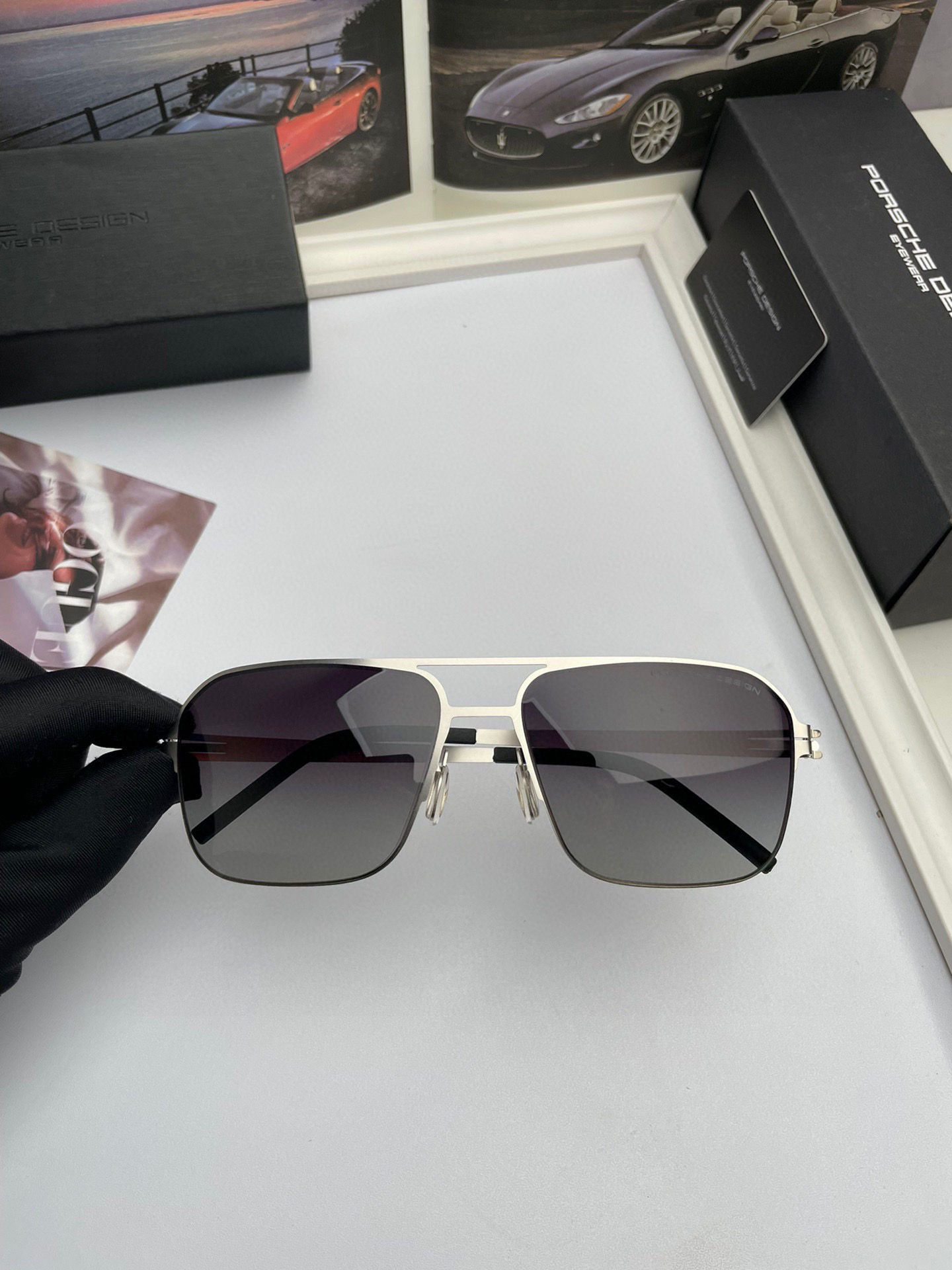 🅿️198. NEW BRAND OF CATTLE: PORSCHE HIGH-QUALITY MALES, SINGLE SUNGLASSES. 9801 - 图片 4