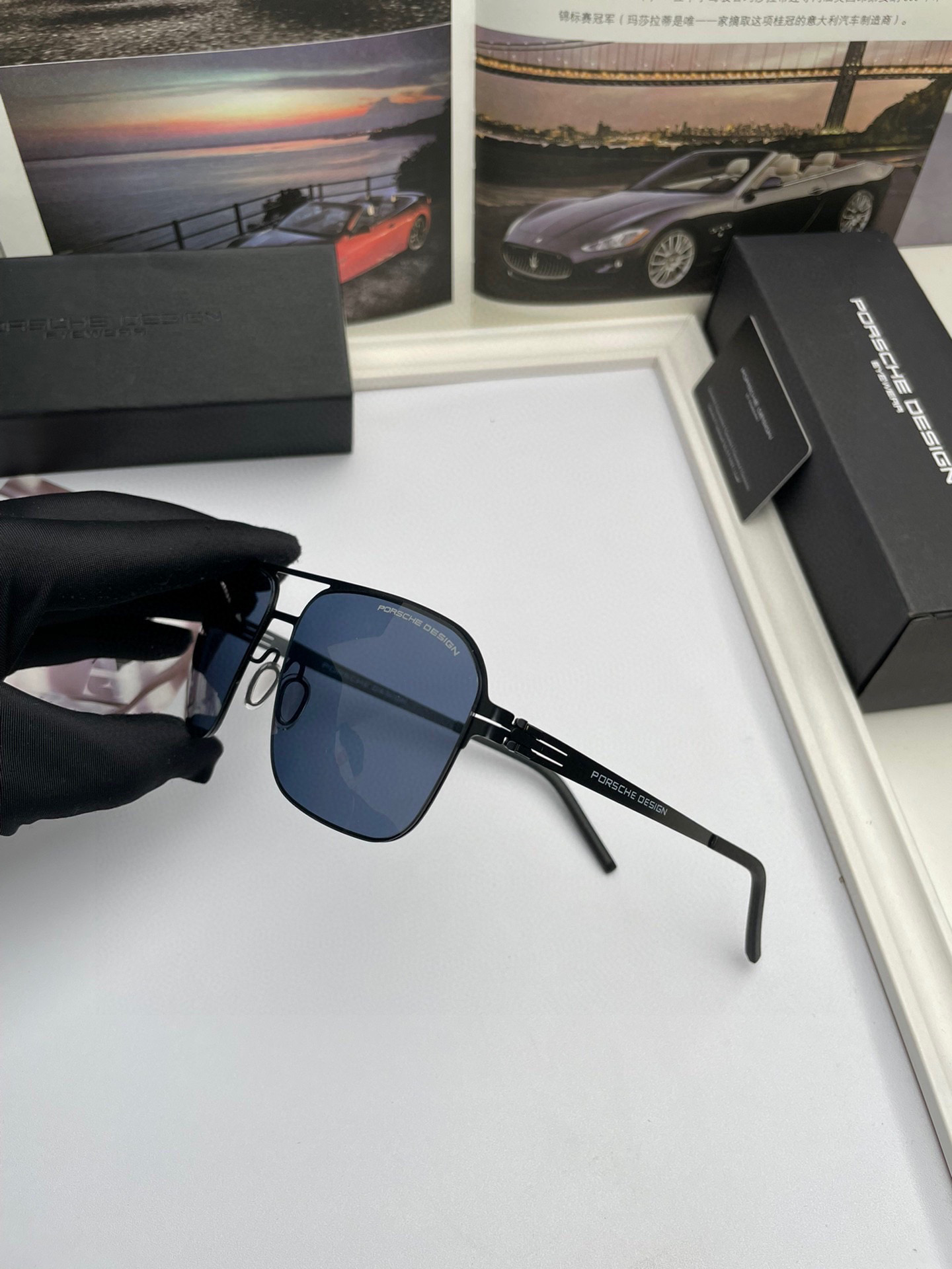 🅿️198. NEW BRAND OF CATTLE: PORSCHE HIGH-QUALITY MALES, SINGLE SUNGLASSES. 9801 - 图片 7