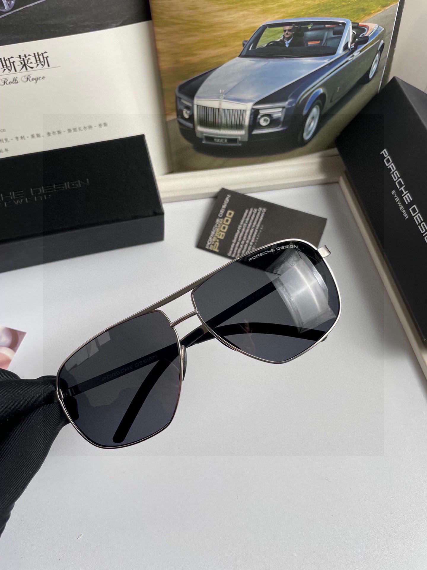 High-Quality Men’s Lighted Sunglasses with Imported Materials: Polly-Ray Mirrors, Stainless Steel Alloyed Legs. - 图片 3