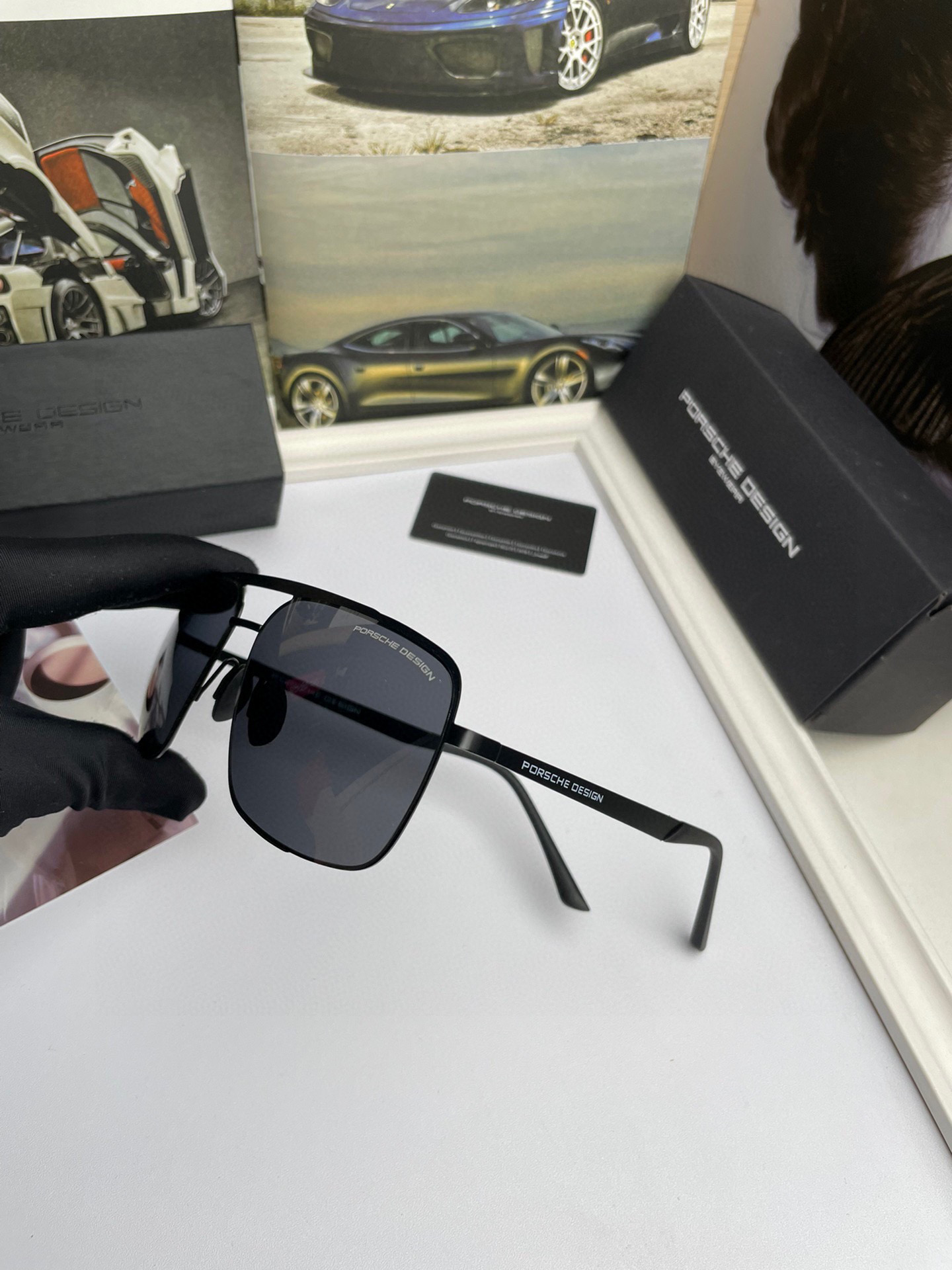 🅿️209. NEW COW BRAND: PORSCHE HIGH-QUALITY MAN’S ORIGINAL BOX SUNGLASSES - 图片 7