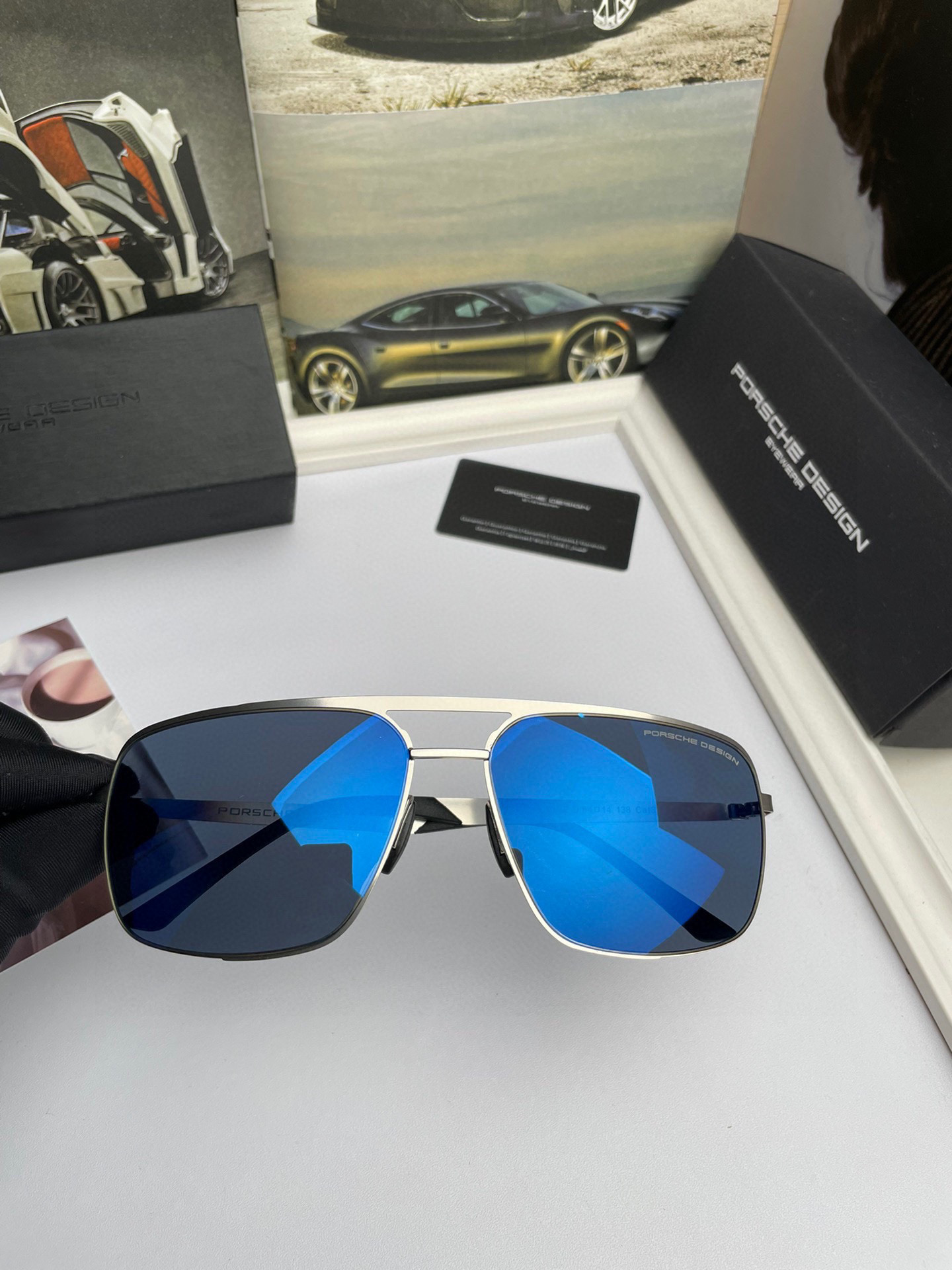🅿️209. NEW COW BRAND: PORSCHE HIGH-QUALITY MAN’S ORIGINAL BOX SUNGLASSES - 图片 3
