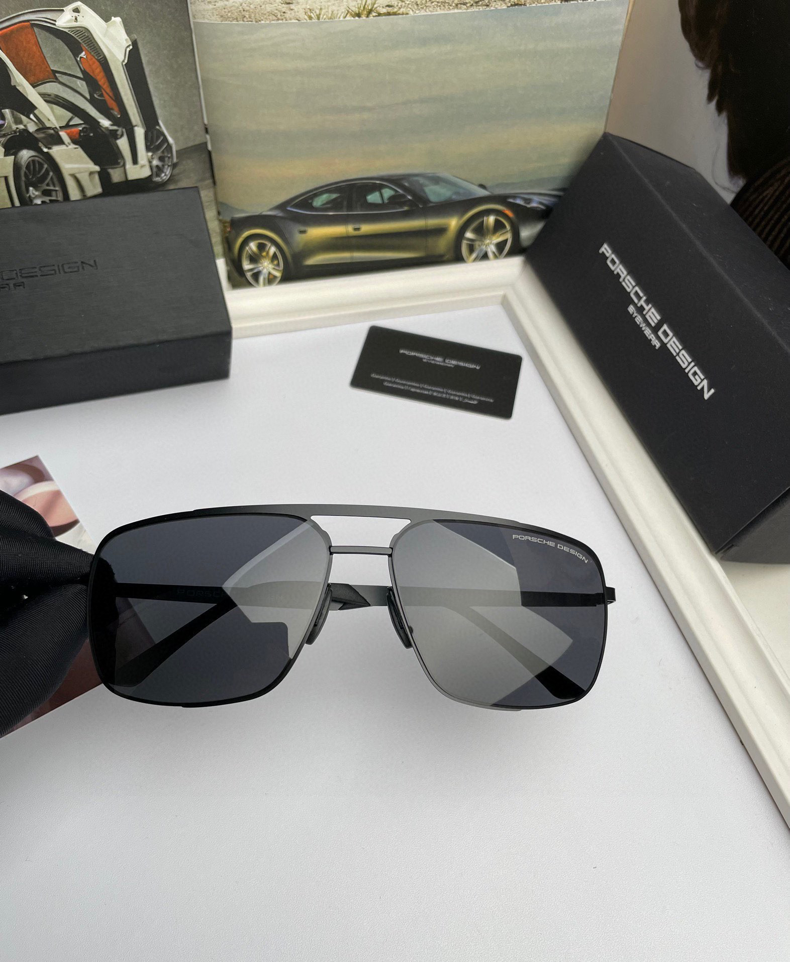 🅿️209. NEW COW BRAND: PORSCHE HIGH-QUALITY MAN’S ORIGINAL BOX SUNGLASSES - 图片 2