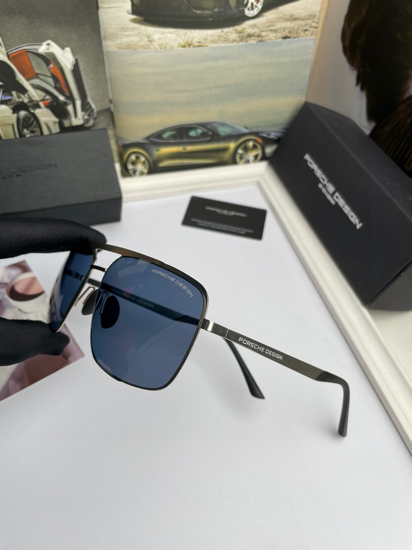 🅿️209. NEW COW BRAND: PORSCHE HIGH-QUALITY MAN’S ORIGINAL BOX SUNGLASSES - 图片 9
