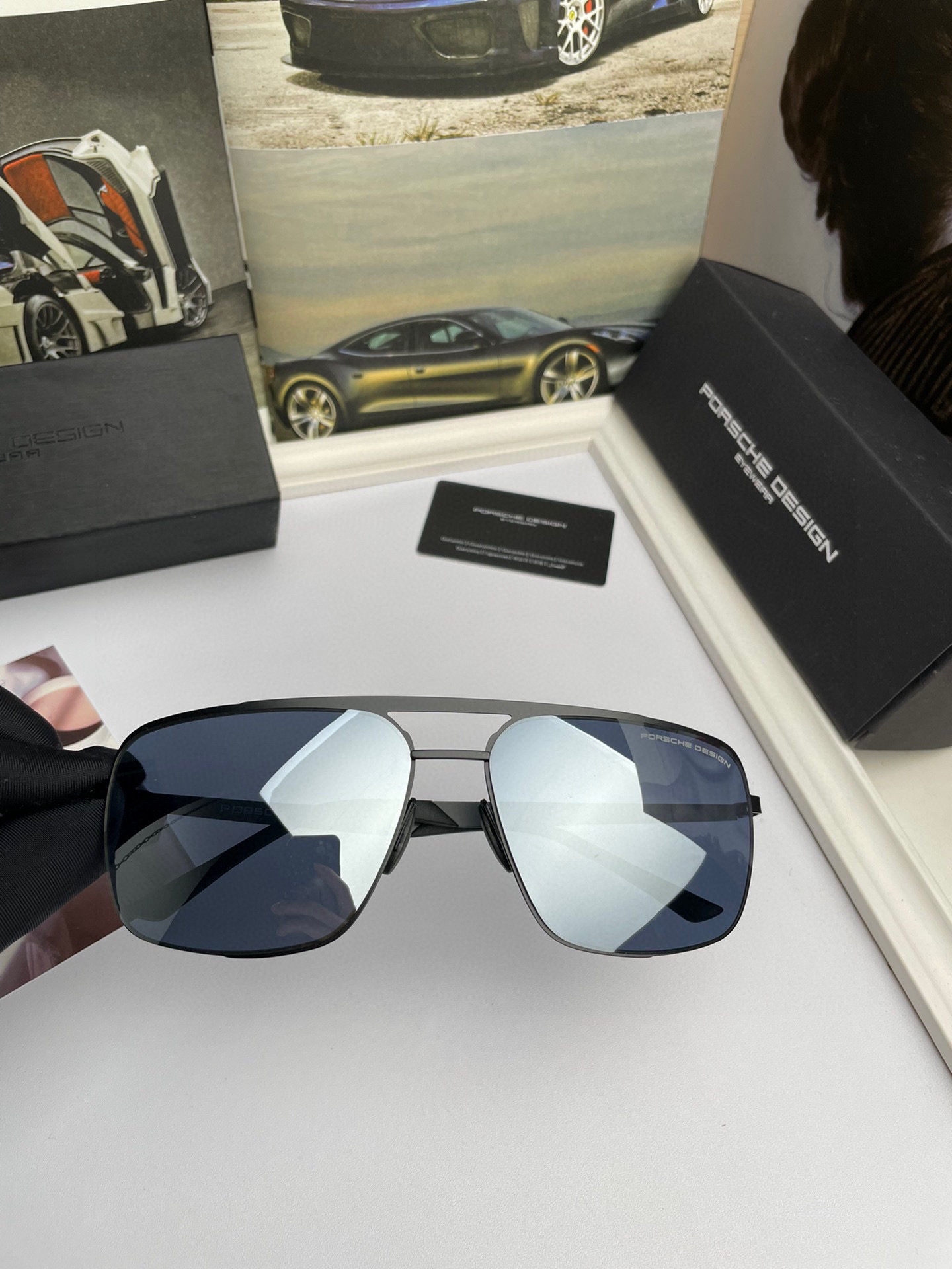 🅿️209. NEW COW BRAND: PORSCHE HIGH-QUALITY MAN’S ORIGINAL BOX SUNGLASSES - 图片 4