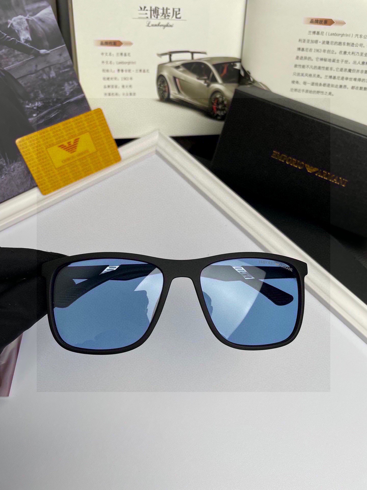 Amani ARMANI Sunglasses: Handmade High-End Design for Travel (No. 8111) - 图片 5