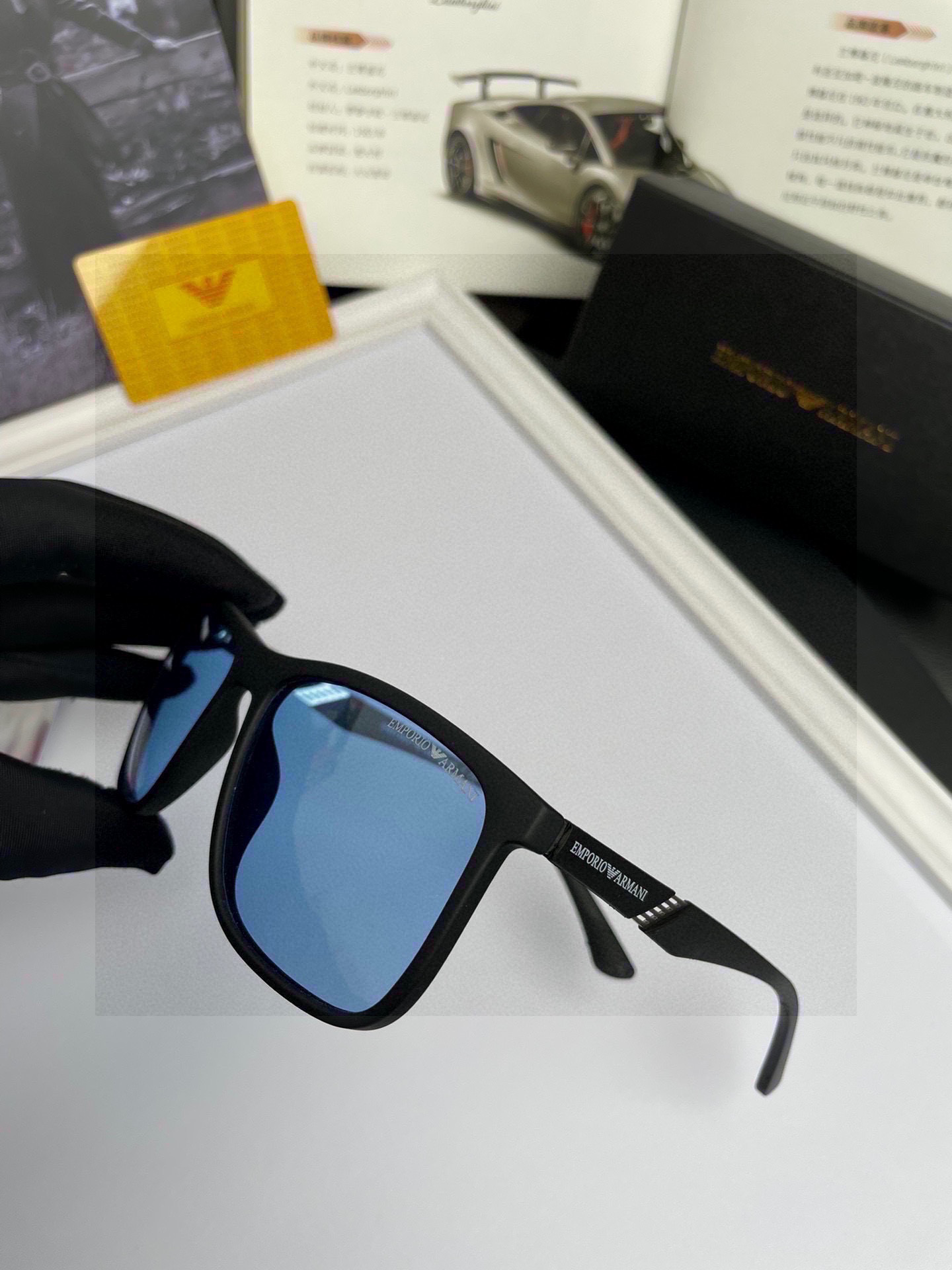 Amani ARMANI Sunglasses: Handmade High-End Design for Travel (No. 8111) - 图片 7