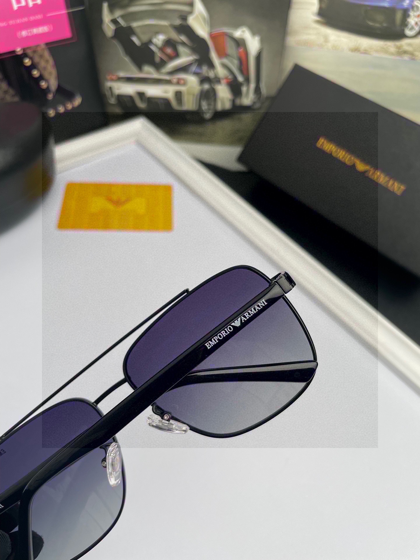 New Brand Amani ARMANI: High-Quality Male Sunglasses with Handmade Design - 图片 9