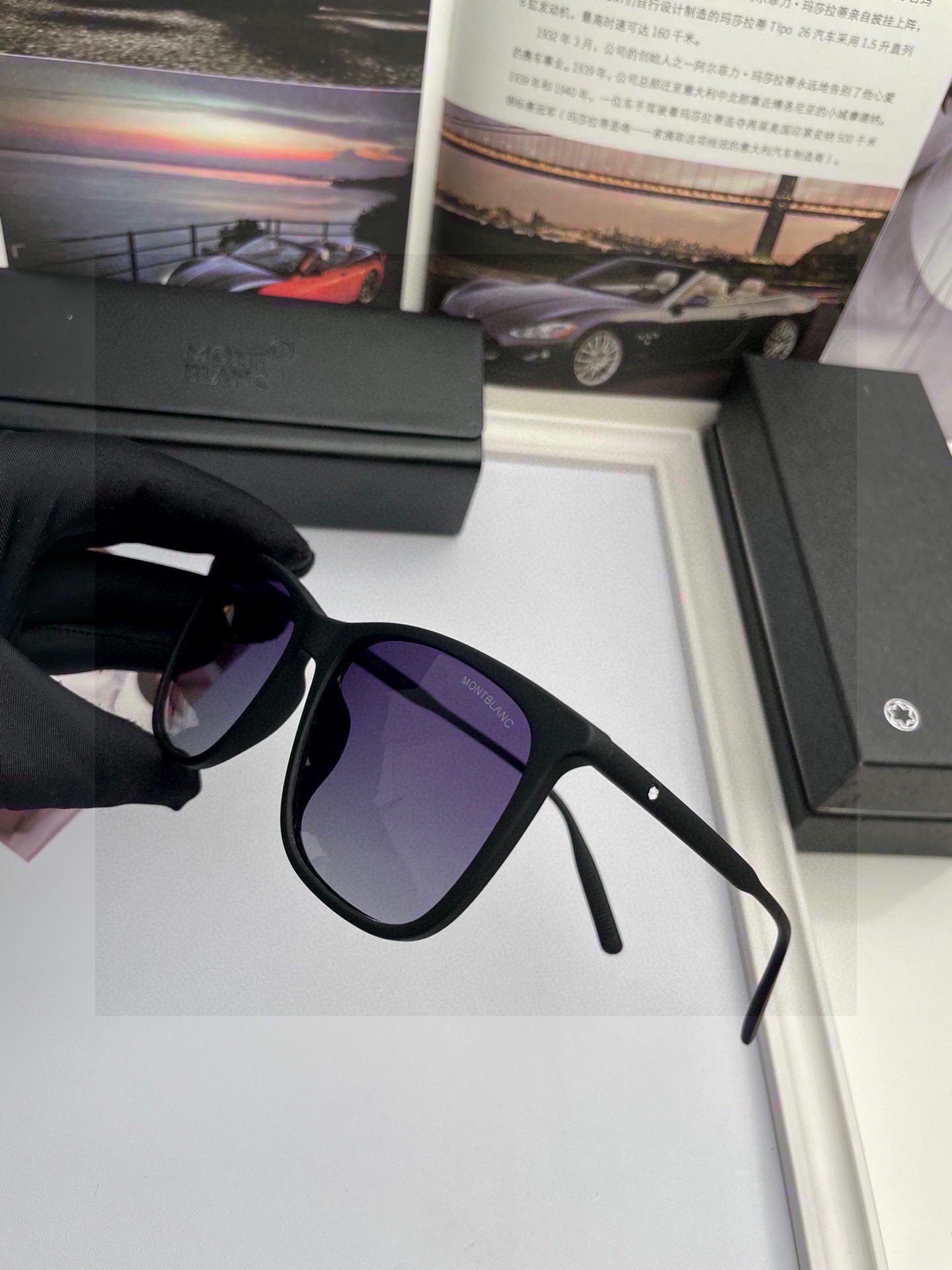 New Brand Marlbron Montblanc: High-End Handmade Luminous Sunglasses for Men - 图片 6