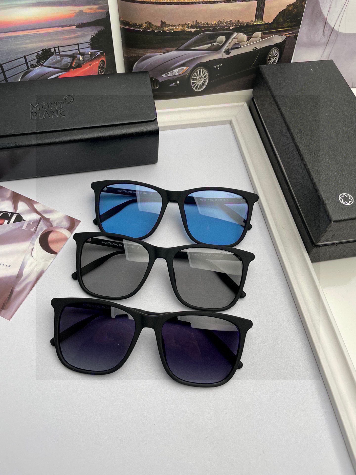 New Brand Marlbron Montblanc: High-End Handmade Luminous Sunglasses for Men - 图片 4