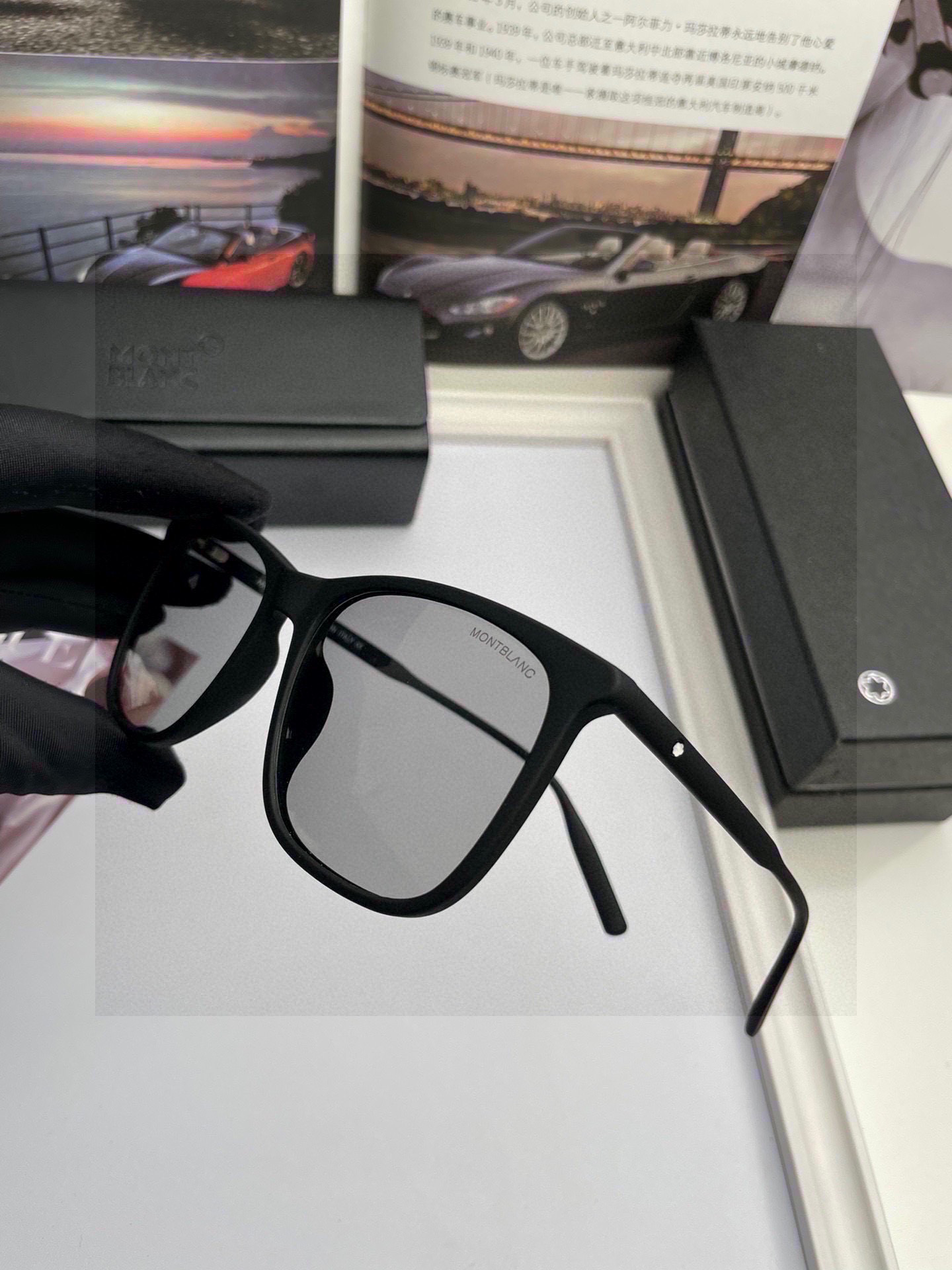 New Brand Marlbron Montblanc: High-End Handmade Luminous Sunglasses for Men - 图片 5