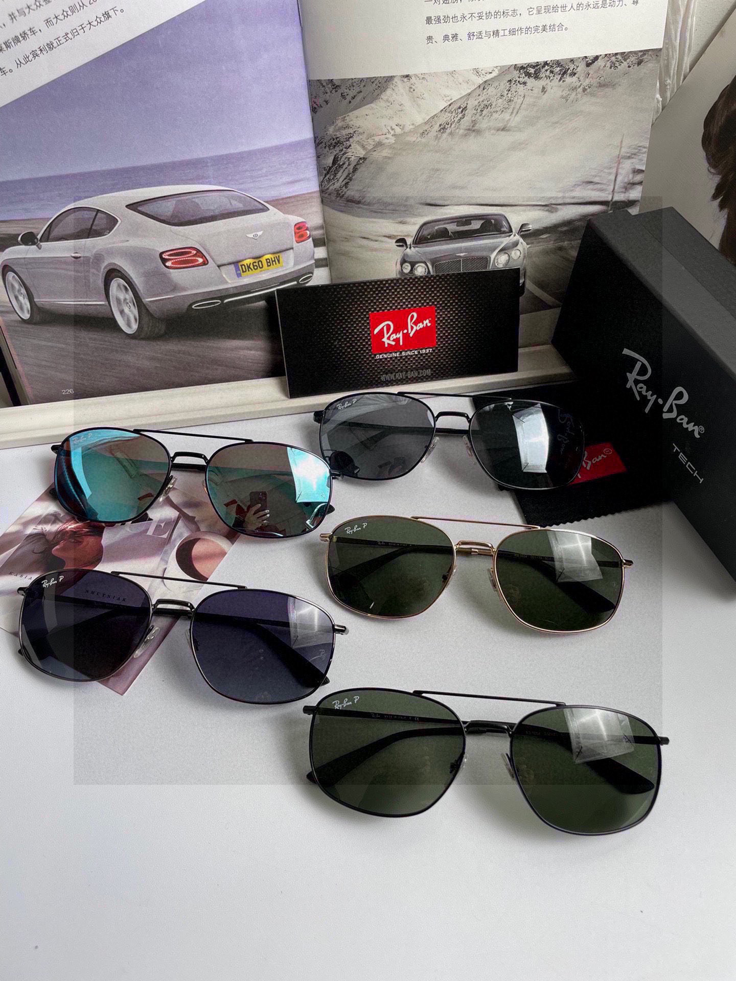 。新款💥品牌：雷朋Ray.Ban高品质男士偏光太阳镜🕶️ 材质：进口宝丽来偏光镜片、💦进口不锈钢合金镜框