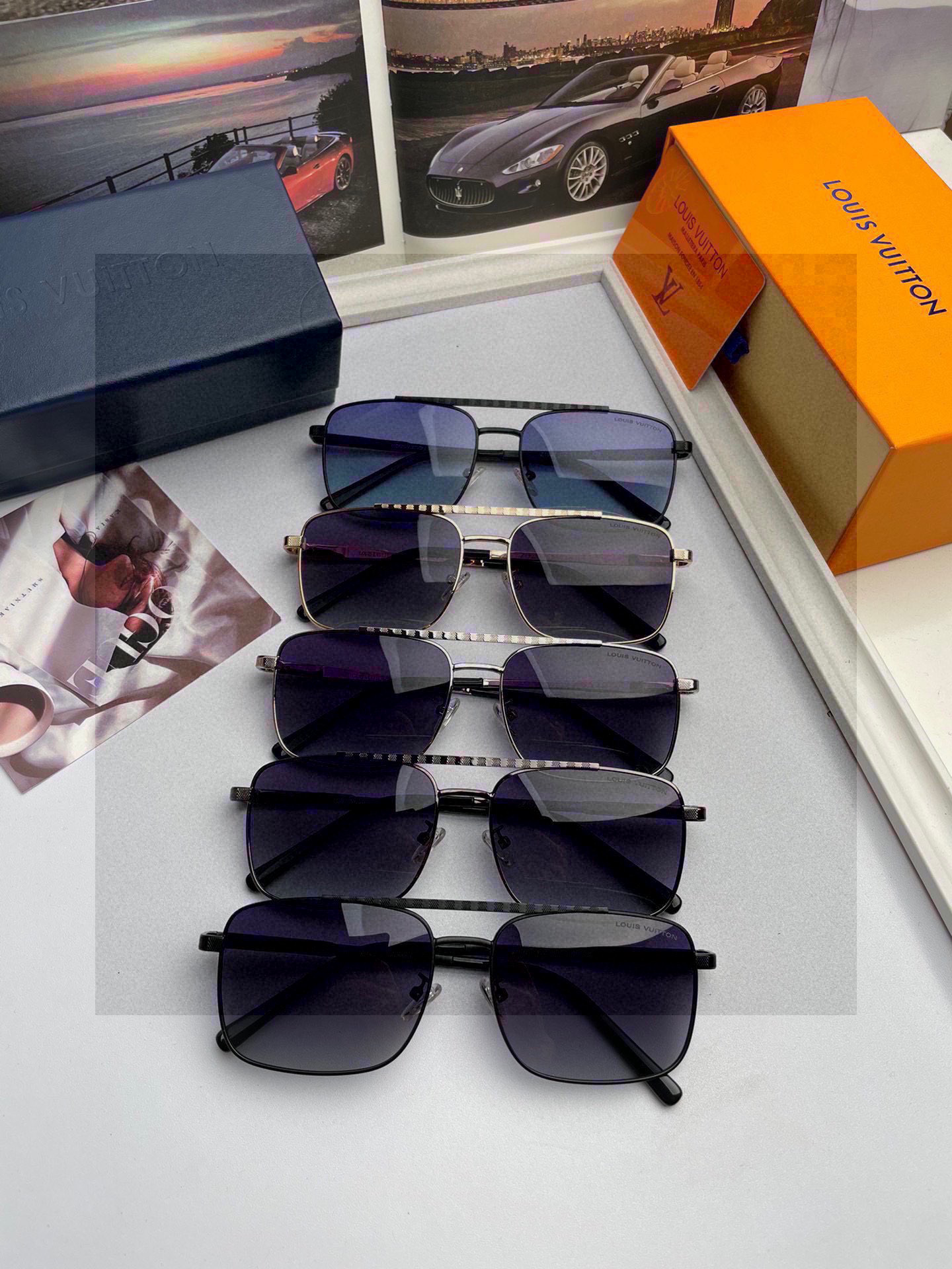 。新款💥品牌：路易威登LV 原单品质男女同款偏光太阳镜🕶️ 材质：高清宝丽来偏光镜片、进口合金印字log
