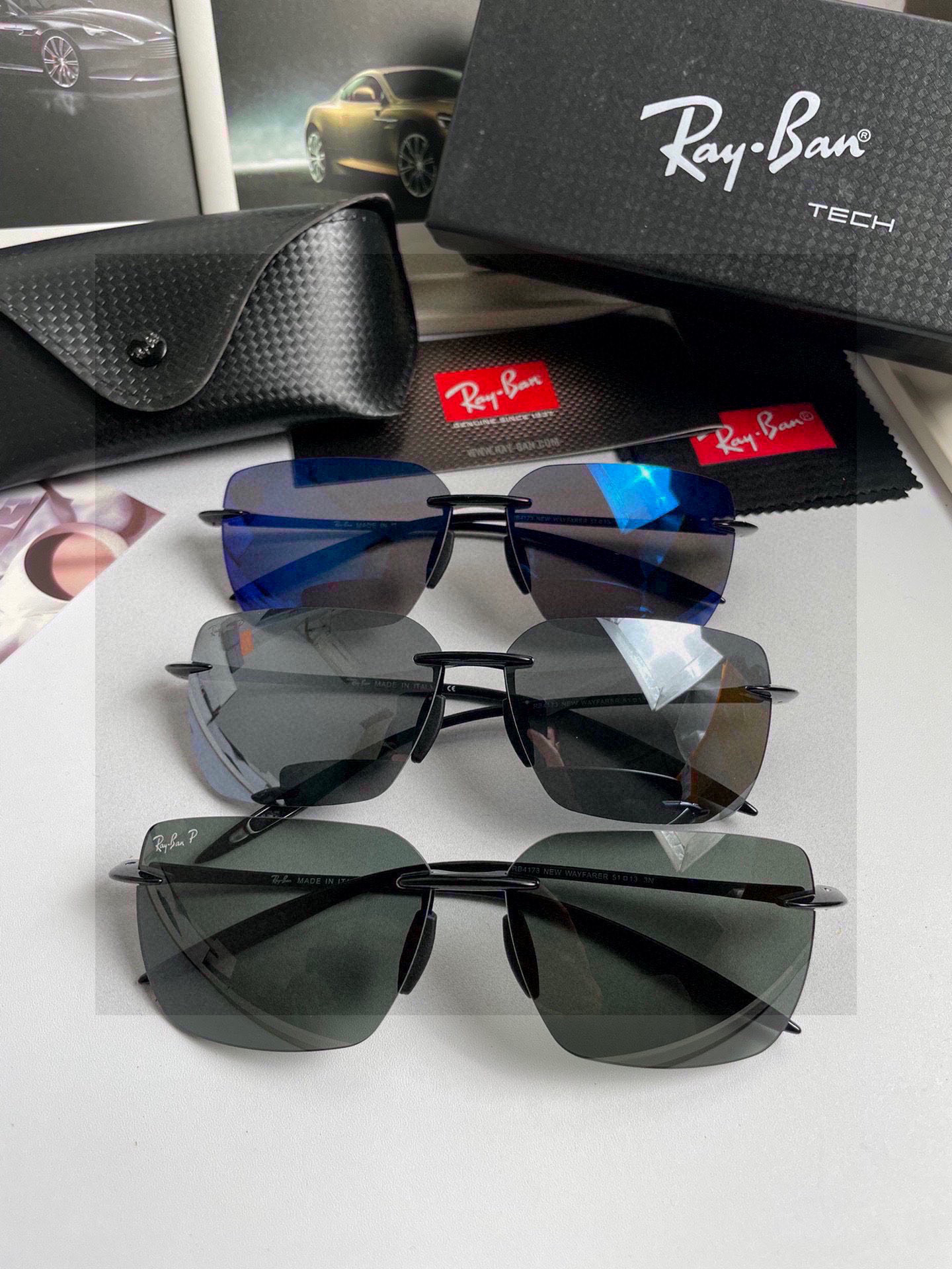 NO:366404,.New brand Ray.Ban high-quality men's polarized sunglasses with ultra-light frameless texture, a must-have for men to drive. Number 9810 glasses sunglasses, sunglasses, glasses19860909.新款品牌雷朋Ray.Ban高品质男士偏光太阳镜 超轻无框质感超赞,男士开车必备品.编号9810眼镜墨镜太阳镜,眼镜,glasses