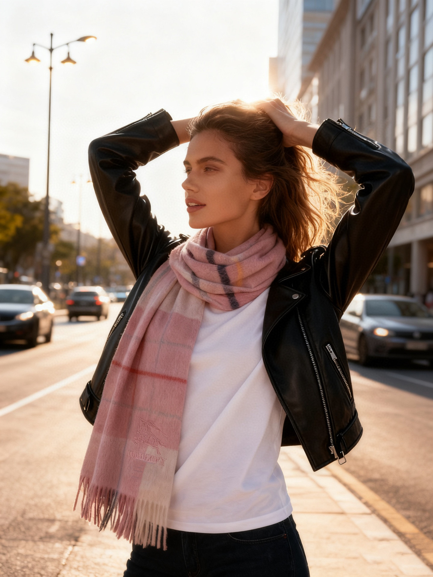 🐂牛货，巴宝莉男士女士（格纹战马刺绣）围巾，款式魅力，是经典大方‼面料采用的是客供的羔绒，细腻柔软度都非