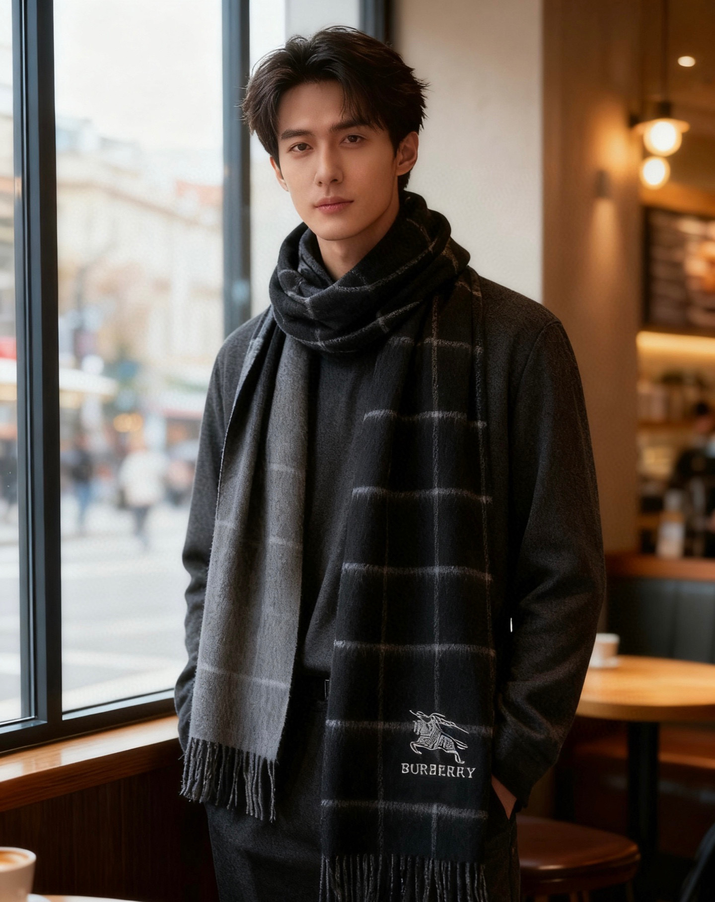 新款巴宝莉双面羊绒❗男女同款围巾且买且珍惜羊绒款😍~都是出口订单所以比较难遇❤东西讲究少而精😍好看的一定