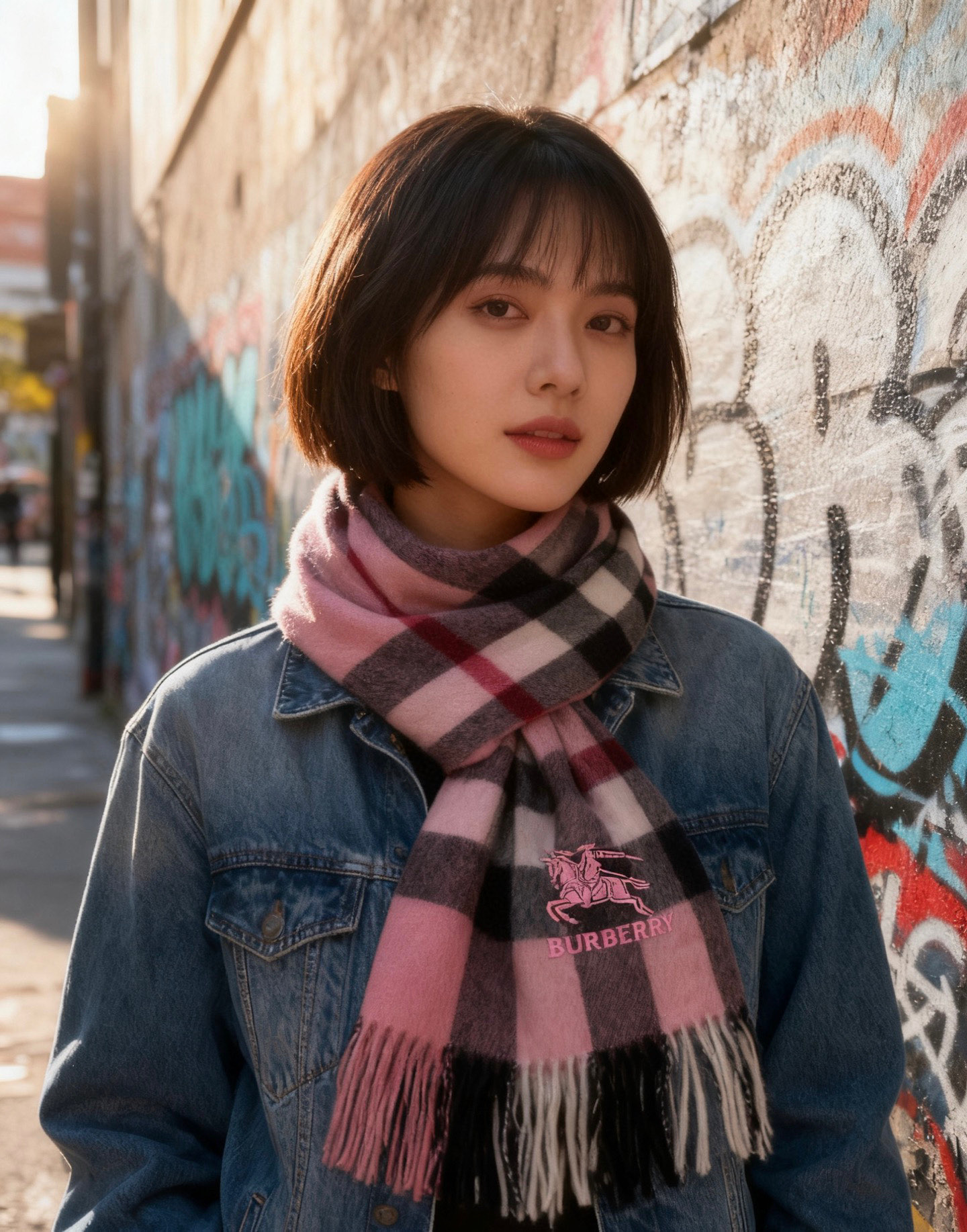 🎊巴宝莉经典格纹爆款💥 永不过时100%顶极羔羊毛材质🔥非常保暖👑 柔软亲肤，不扎脖😍经典巴宝莉格纹设计