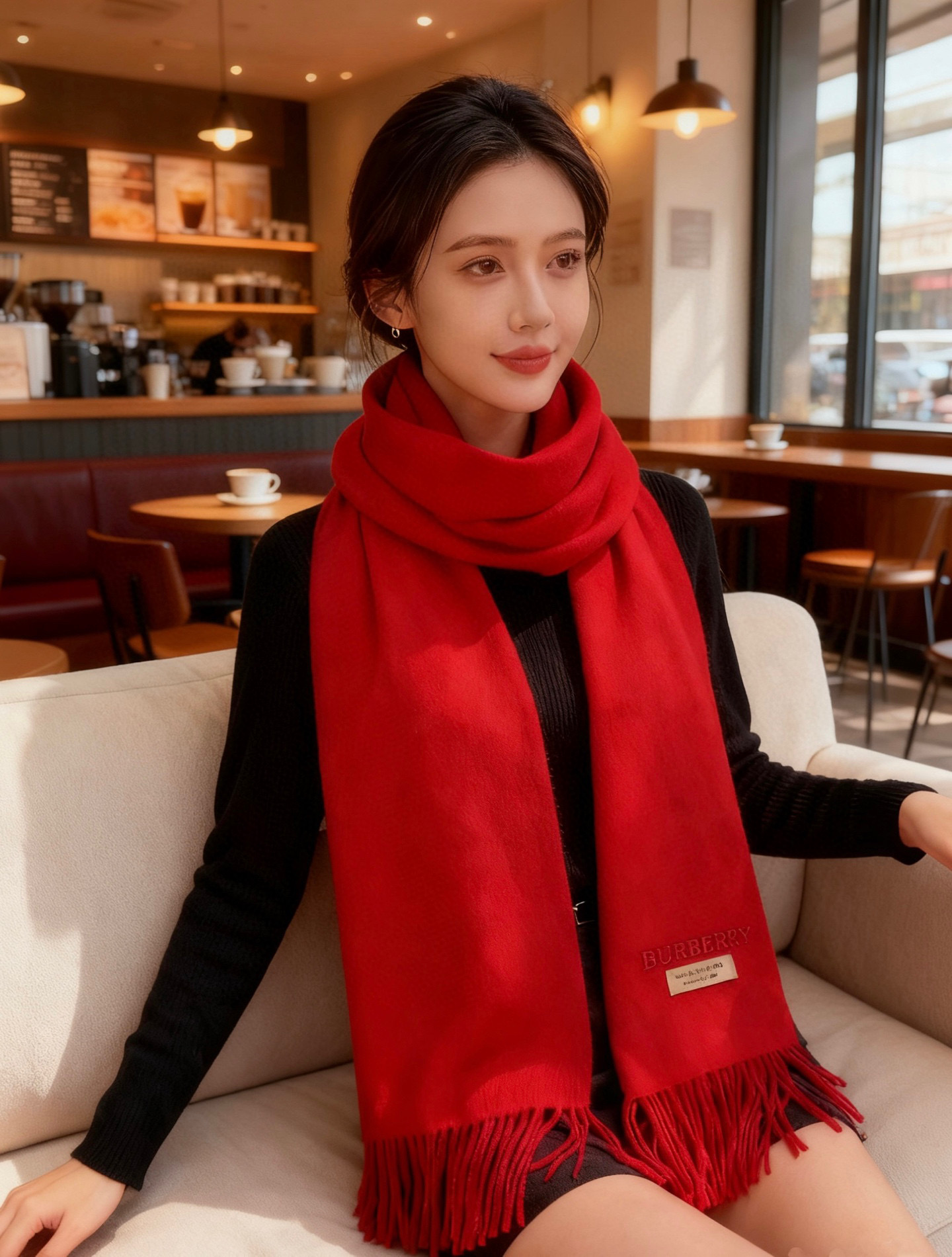 巴宝莉BURBERRY字母专柜款❗️ 顶级出口尾单刺绣👍货不多，下手一定要快，真心美的让人非常非常心动 