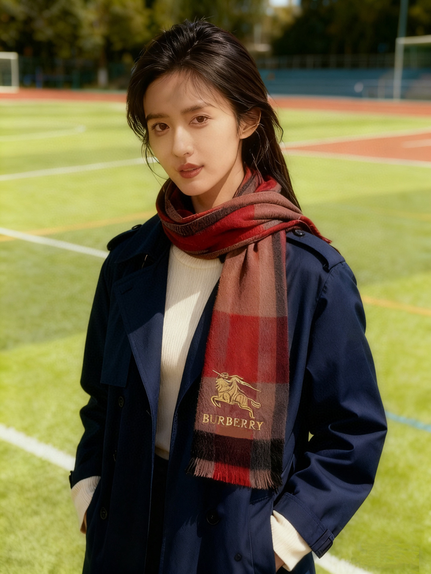 新款牛货🐮巴宝莉新品男士、女士同款小披肩✨羊绒经典格纹👐围巾♨️高尖端产物⚠️，经典logo刺绣，时尚大