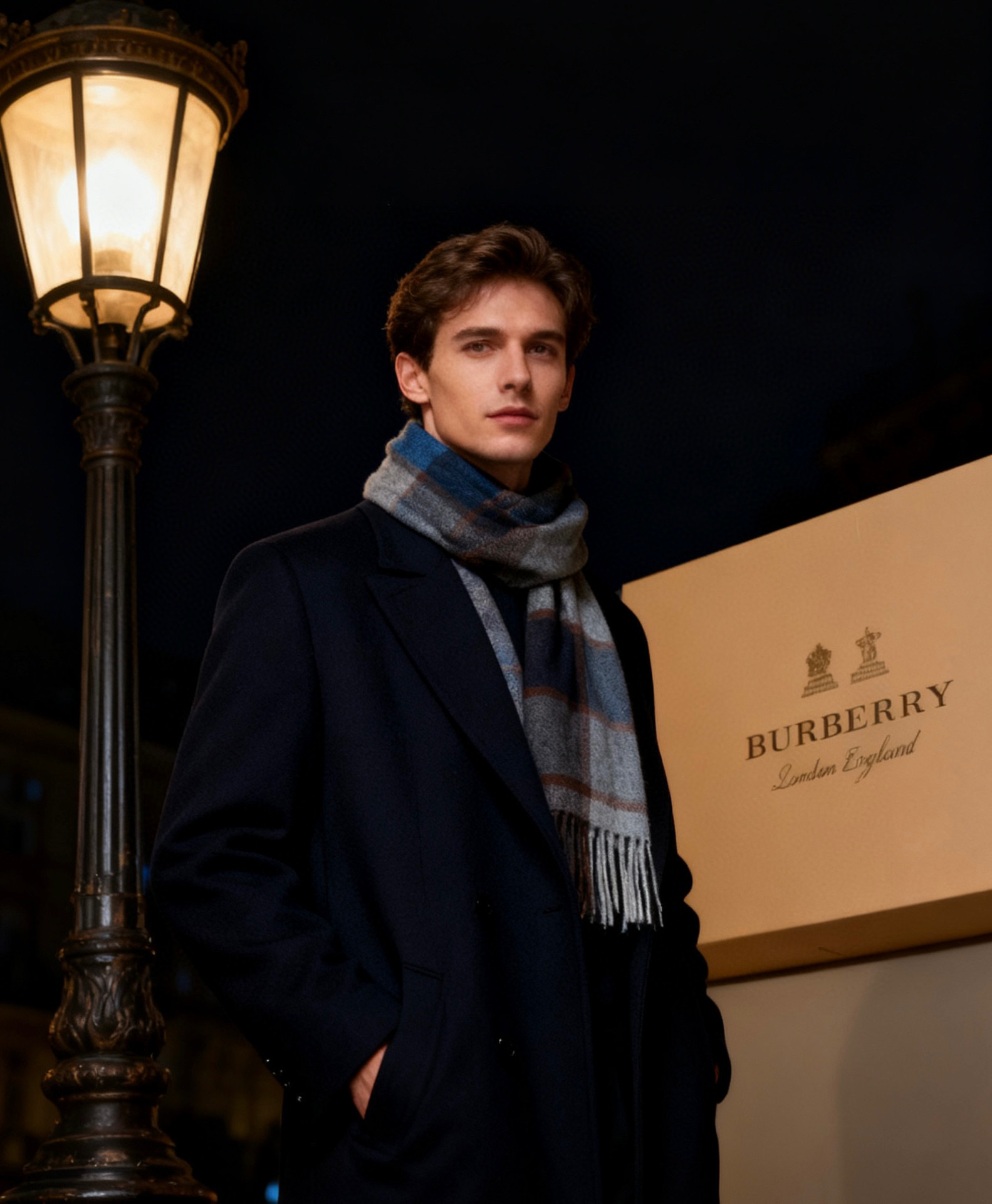 巴宝莉Bur字母刺绣🪡男女同款羊绒格子好看的要疯掉了，太有型太有魅力了！！！非常斯文时尚的秋冬单品！真的