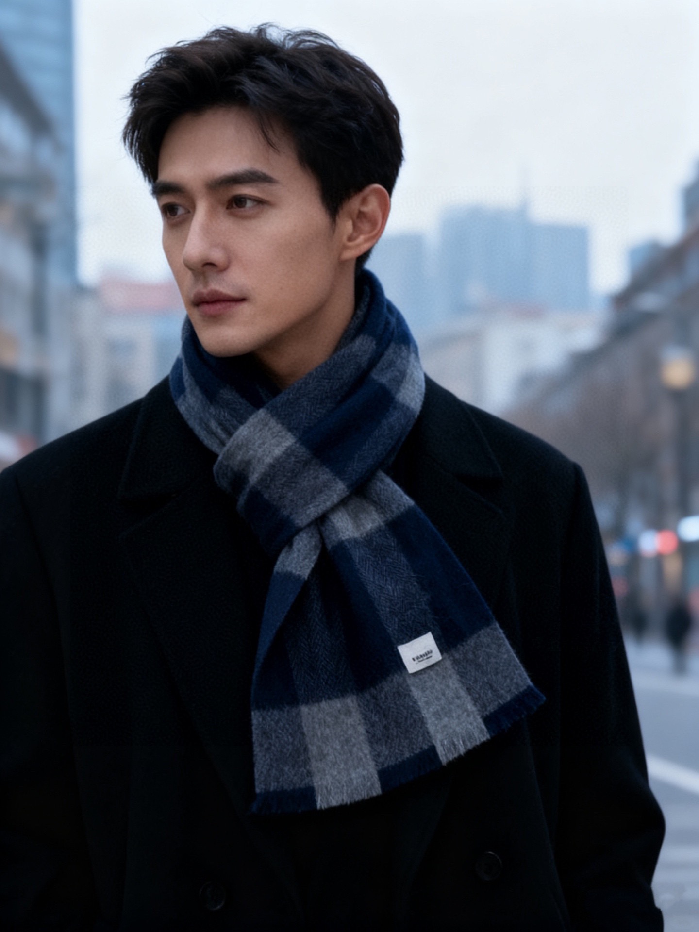 巴宝莉Bur新款羊绒男士格子好看的要疯掉了，太有型太有魅力了！！！非常斯文时尚的秋冬单品！真的很喜欢，非