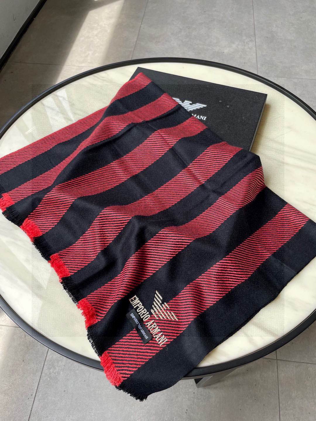 Armani scarf ??Arman） ~~ ， ， 。 ， ！ ， ， ‼ ， ， 。 ‼ ， ， ， Logo ， ~ ~ 60*200cm ~ ， ~ — photo 3