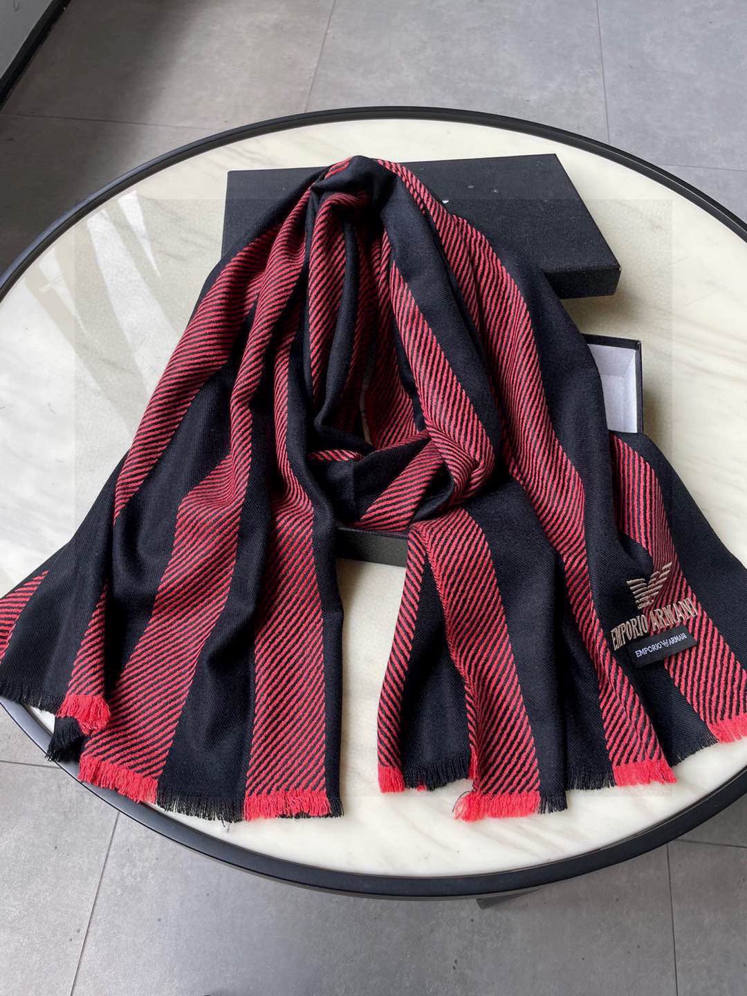 Armani scarf ??Arman） ~~ ， ， 。 ， ！ ， ， ‼ ， ， 。 ‼ ， ， ， Logo ， ~ ~ 60*200cm ~ ， ~ — photo 7