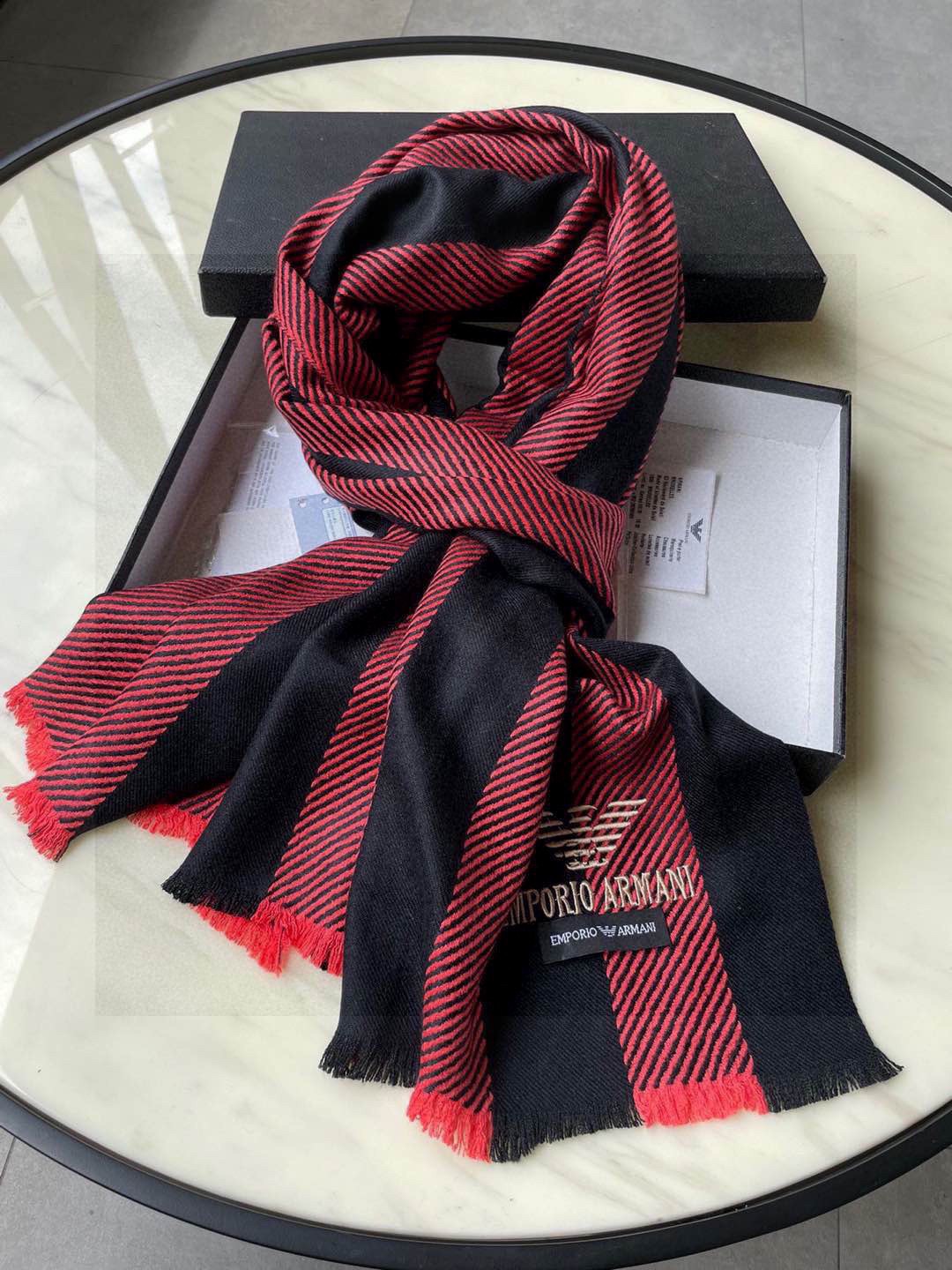 Armani scarf ??Arman） ~~ ， ， 。 ， ！ ， ， ‼ ， ， 。 ‼ ， ， ， Logo ， ~ ~ 60*200cm ~ ， ~ — photo 8