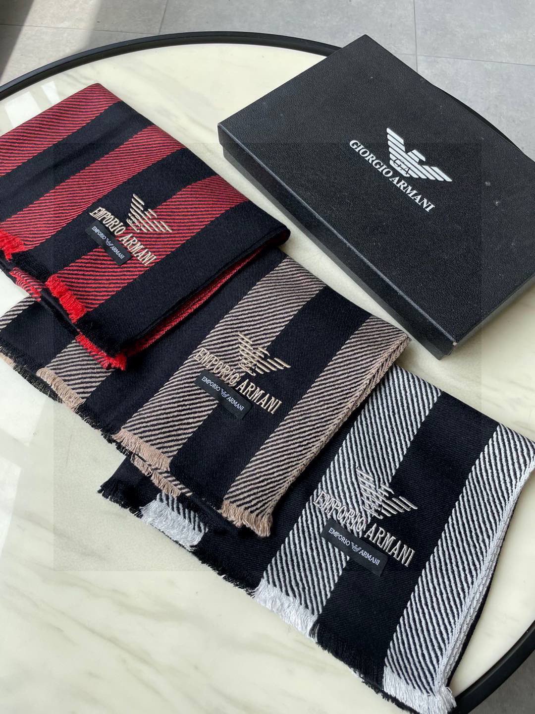 Armani scarf ??Arman） ~~ ， ， 。 ， ！ ， ， ‼ ， ， 。 ‼ ， ， ， Logo ， ~ ~ 60*200cm ~ ， ~ — photo 9