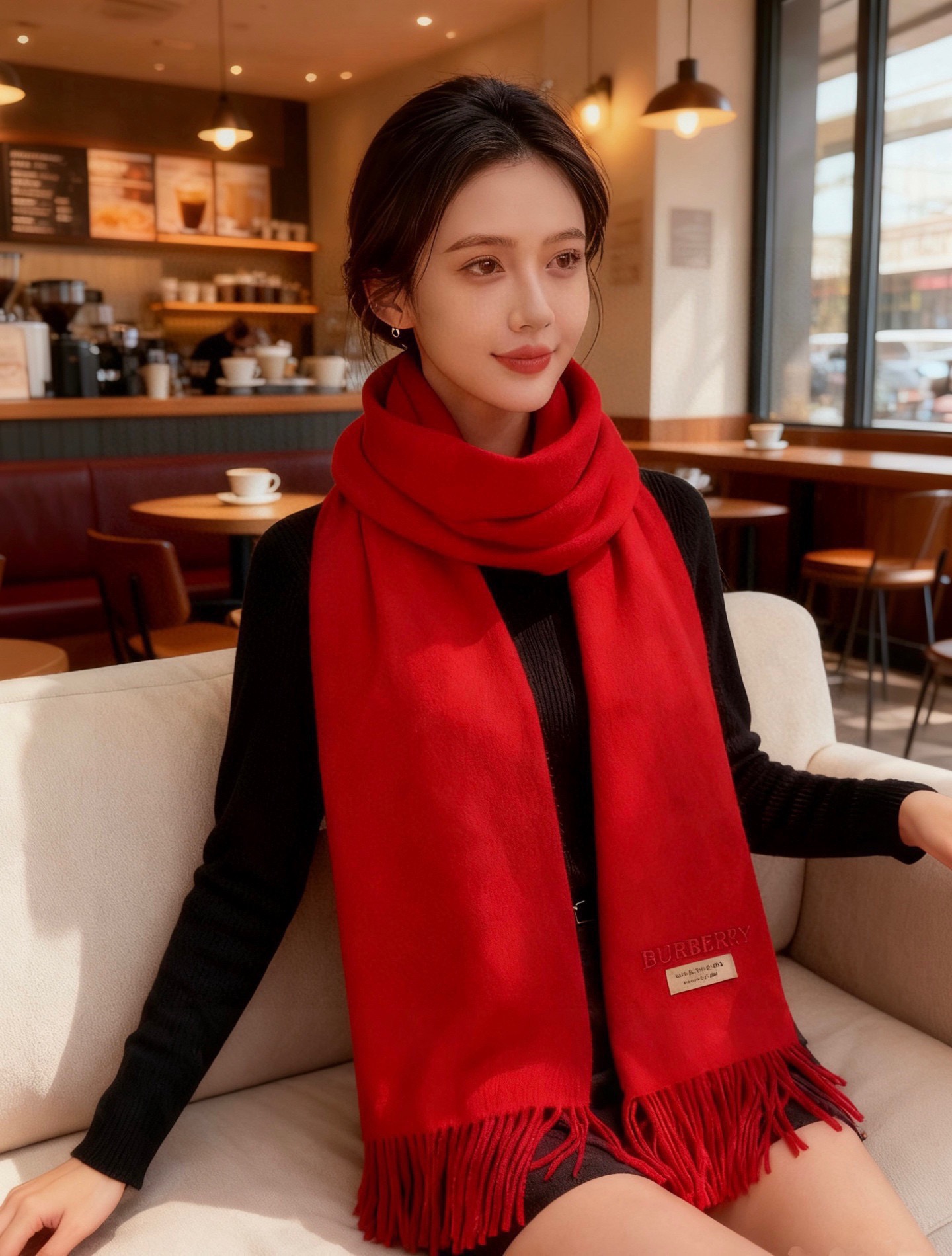 巴宝莉BURBERRY字母专柜款❗️ 顶级出口尾单刺绣👍货不多，下手一定要快，真心美的让人非常非常心动 