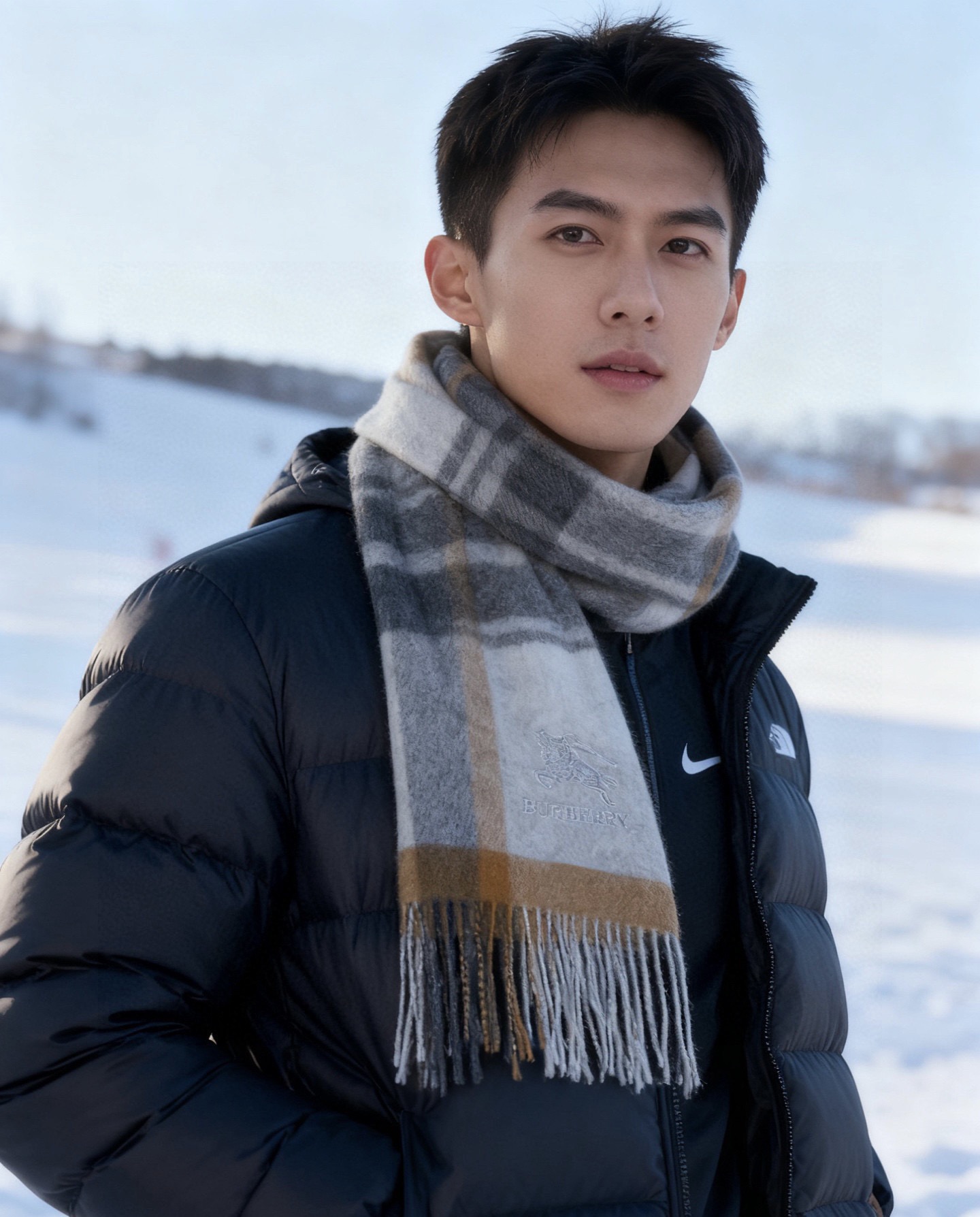 巴宝莉Bur羊绒格子好看的要疯掉了，太有型太有魅力了！！！非常斯文时尚的秋冬单品！真的很喜欢，非常Cla