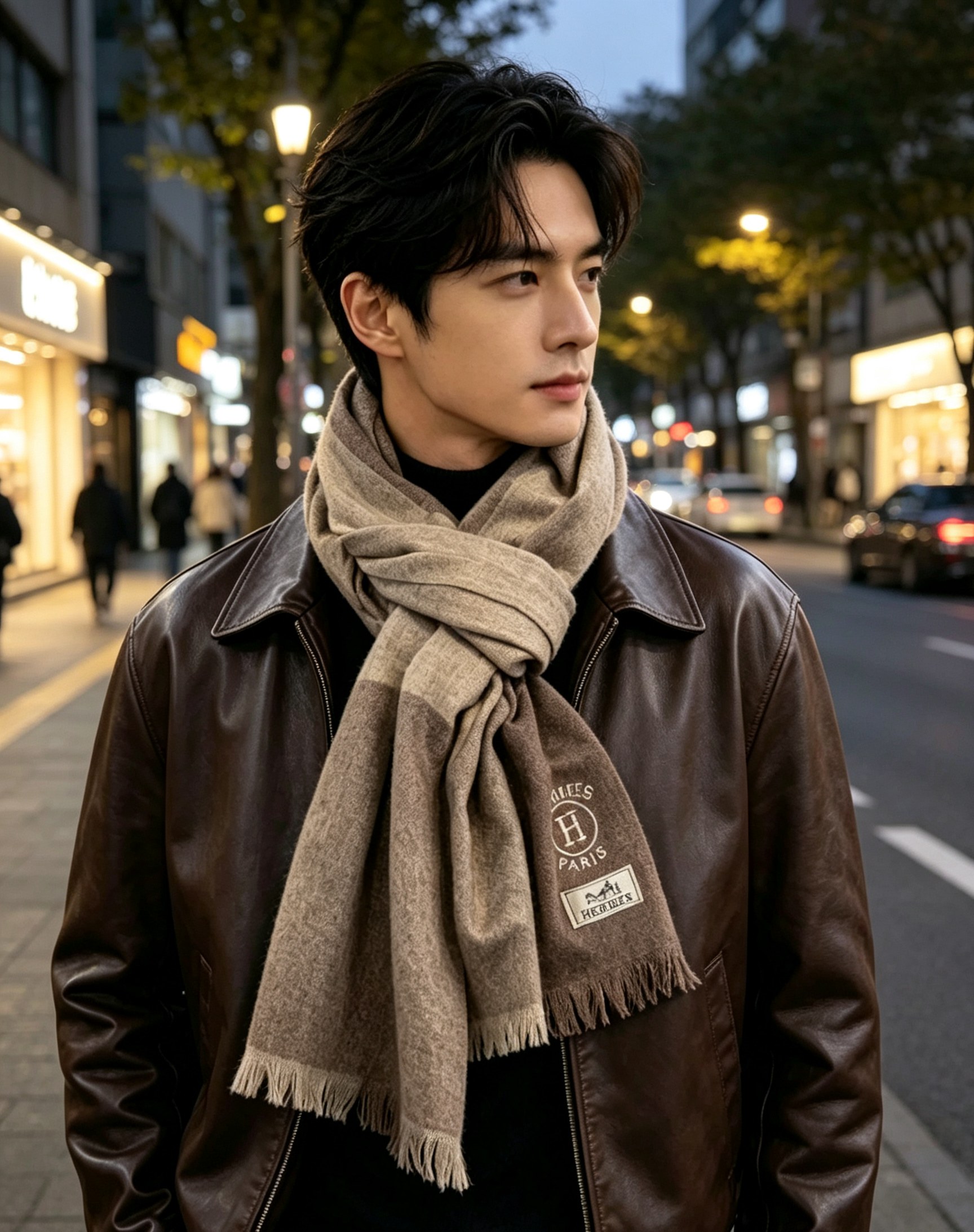 Hermes Check Scarf