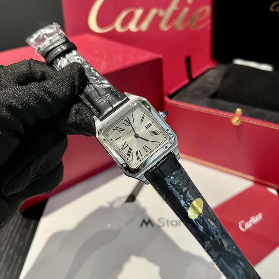 Cartier Santos Sale
 Watch Sell Online Luxury Designer
 Blue Women Men Crocodile Leather Frosted Casual Quartz Movement Alligator Strap