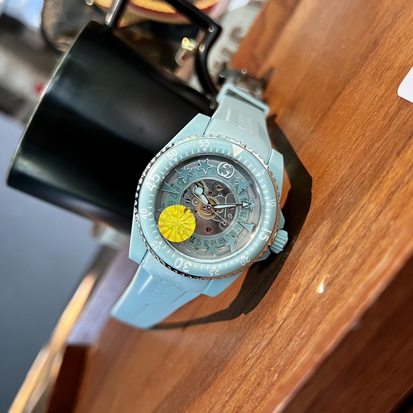 Gucci Watch Replica Designer Blue Plastic 8215 Movement