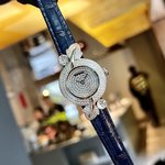 2023 Luxury Replicas
 Cartier Watch Blue Set With Diamonds Quartz Movement