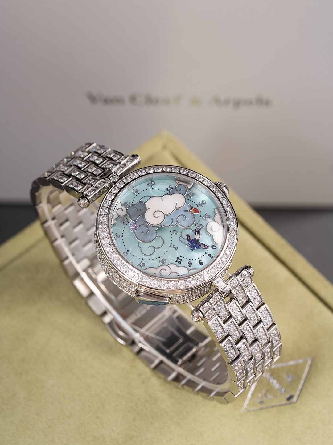 5GFactory Redraws Vanyabal Lady ArpelsRonde des Papallons Wristwatch with Butterfly Ballet - 图片 5