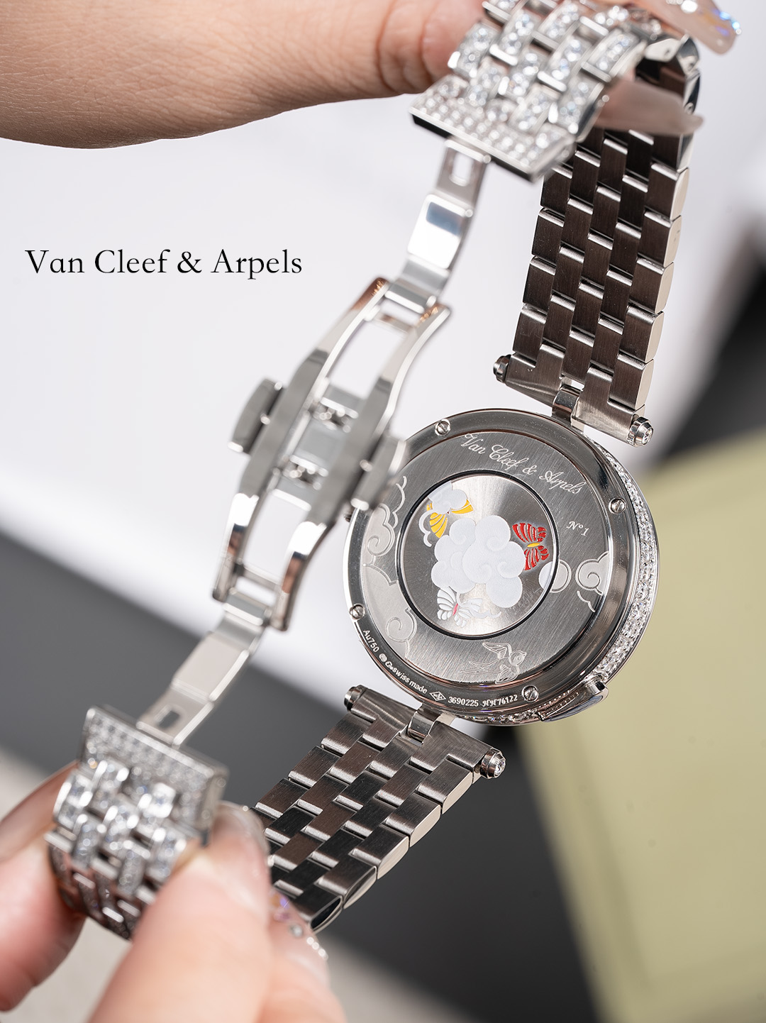 5GFactory Redraws Vanyabal Lady ArpelsRonde des Papallons Wristwatch with Butterfly Ballet - 图片 8