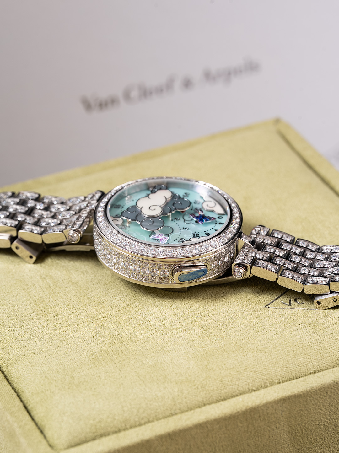 5GFactory Redraws Vanyabal Lady ArpelsRonde des Papallons Wristwatch with Butterfly Ballet - 图片 7