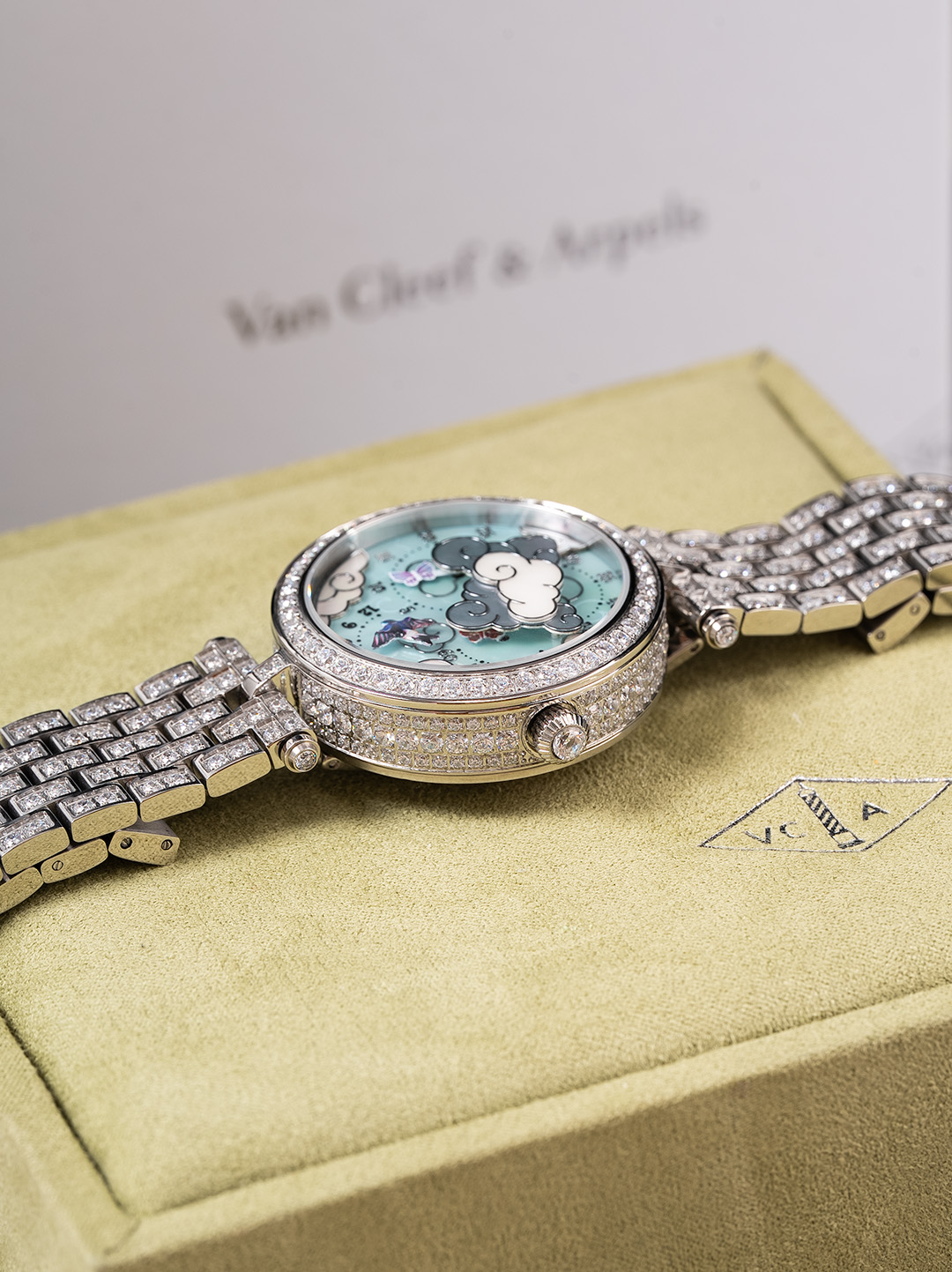 5GFactory Redraws Vanyabal Lady ArpelsRonde des Papallons Wristwatch with Butterfly Ballet - 图片 6