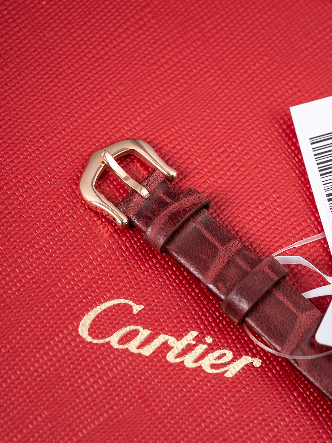 까르띠에 시계 쿼츠 무브먼트 다이아 로즈골드 블루 스틸밴드 가죽스트랩 레플리카 42876 Cartier 상세 이미지 8