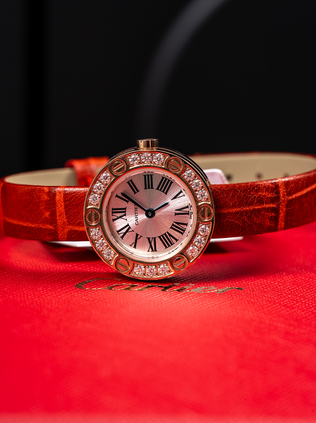 Cartier Love Style Replica Watch with Diamond Accents and Leather Strap 6 o 1is5kbdvv8mv1469uf64ip1h2o2d