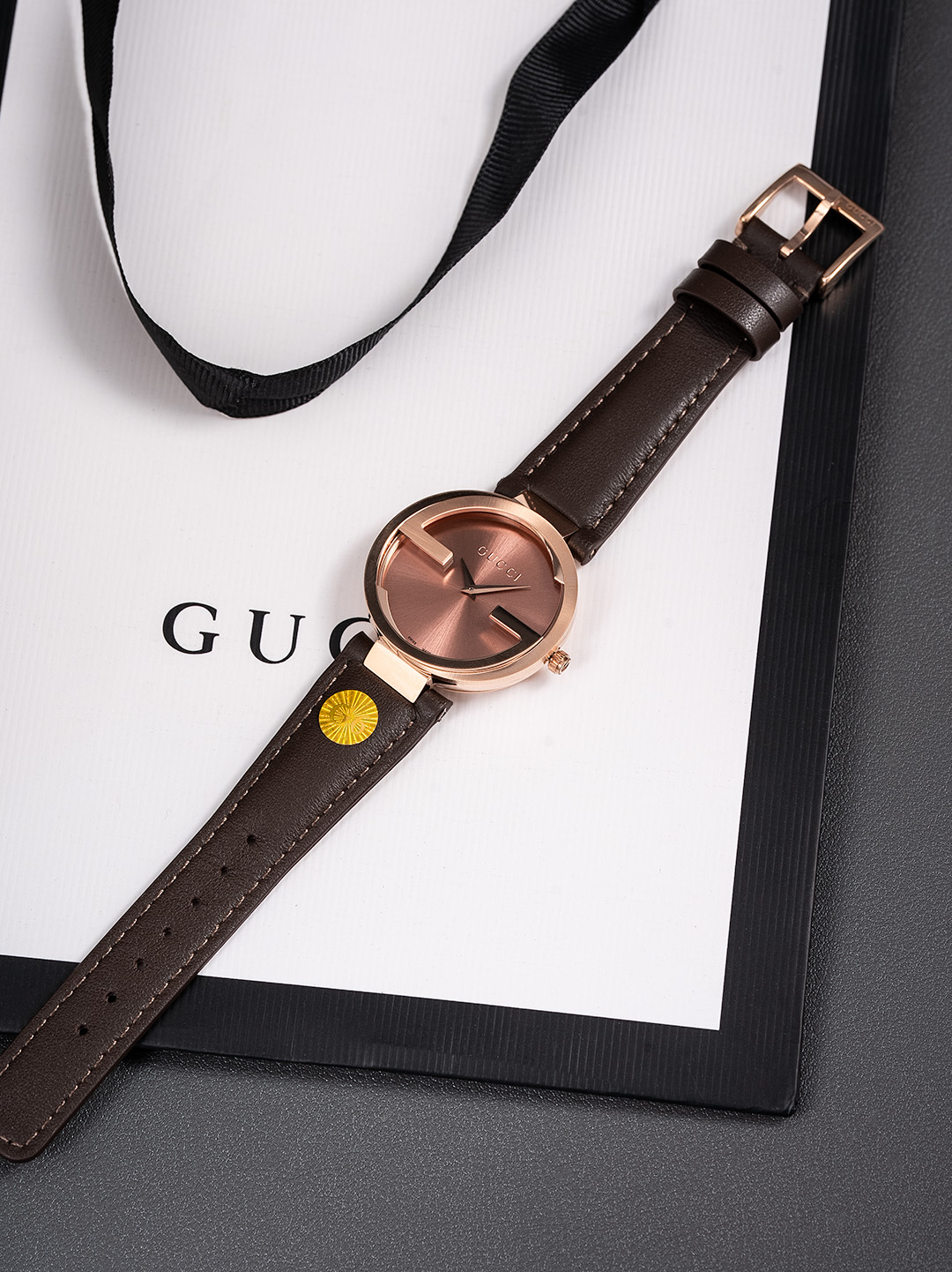 Gucci Women's G-Frame Brown Leather Strap Watch, Rose Gold Tone Dial, 37mm 6 o 1is83njsm17f710a2r6vu2nngd