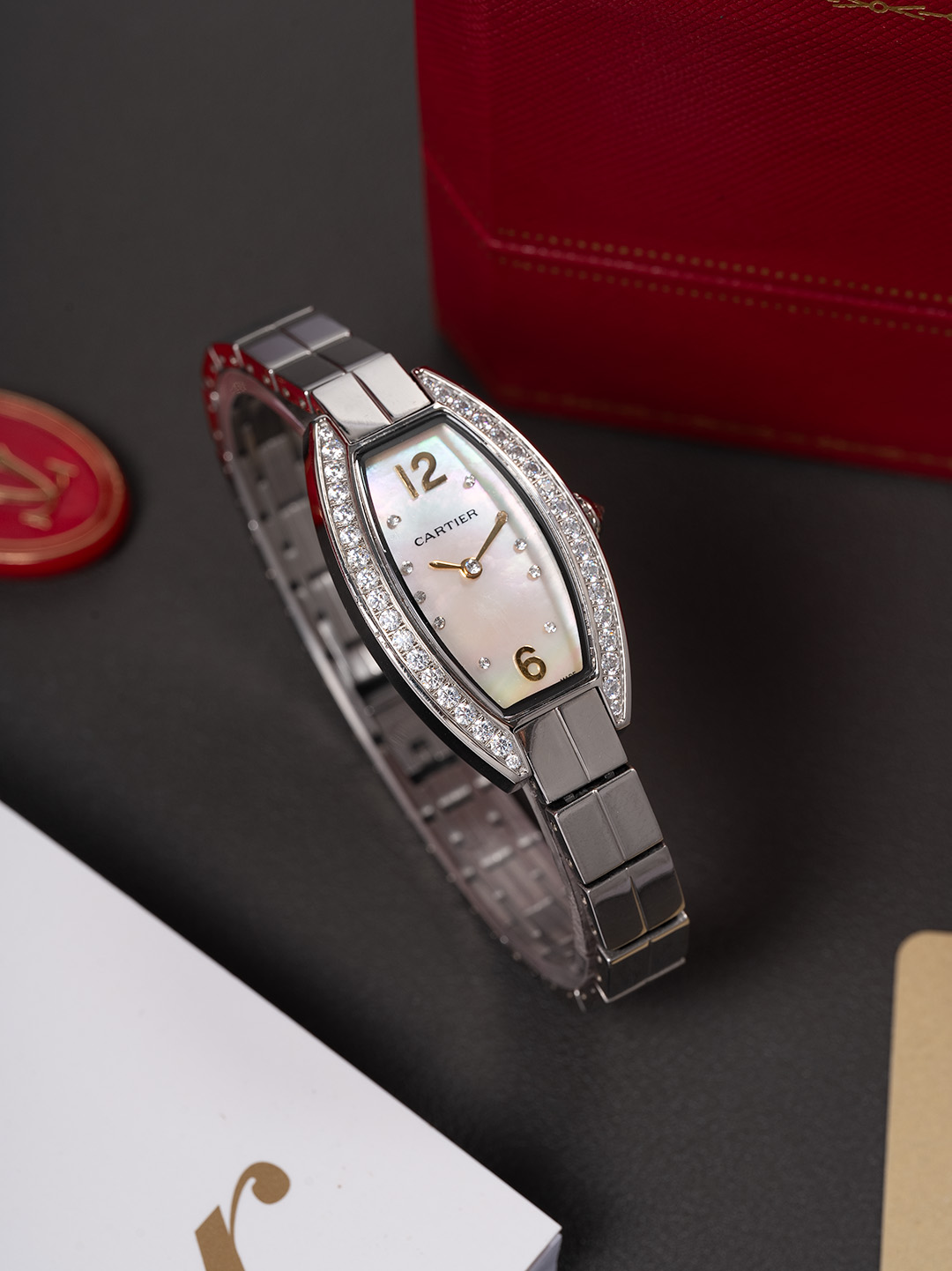 Cartier Style White Watches Watches Watches detail image 3 from source 765675